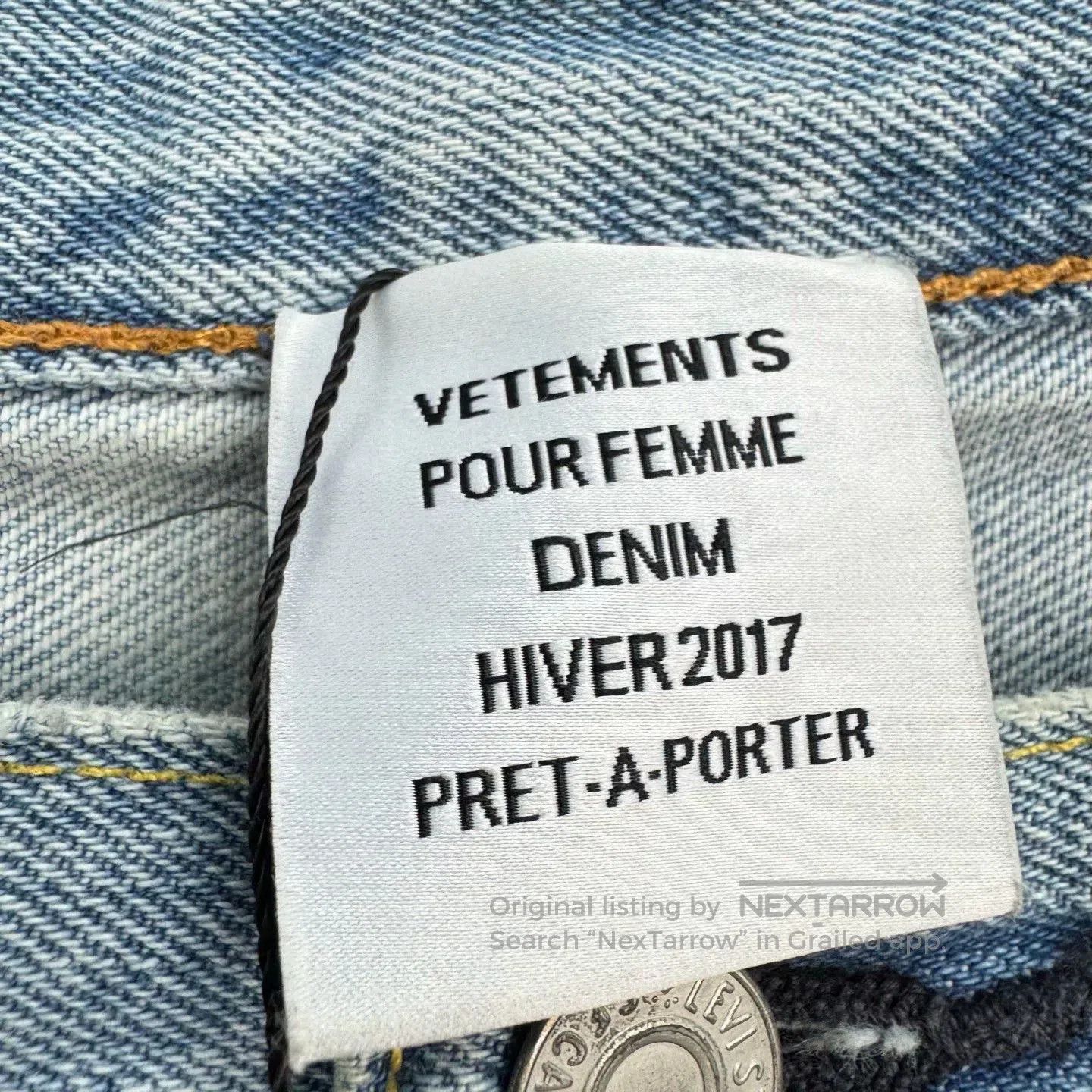 Vetements Vetements Washed Deconstructed Denim Pants. Size 24" / US 00 / IT 34 - 5 Thumbnail
