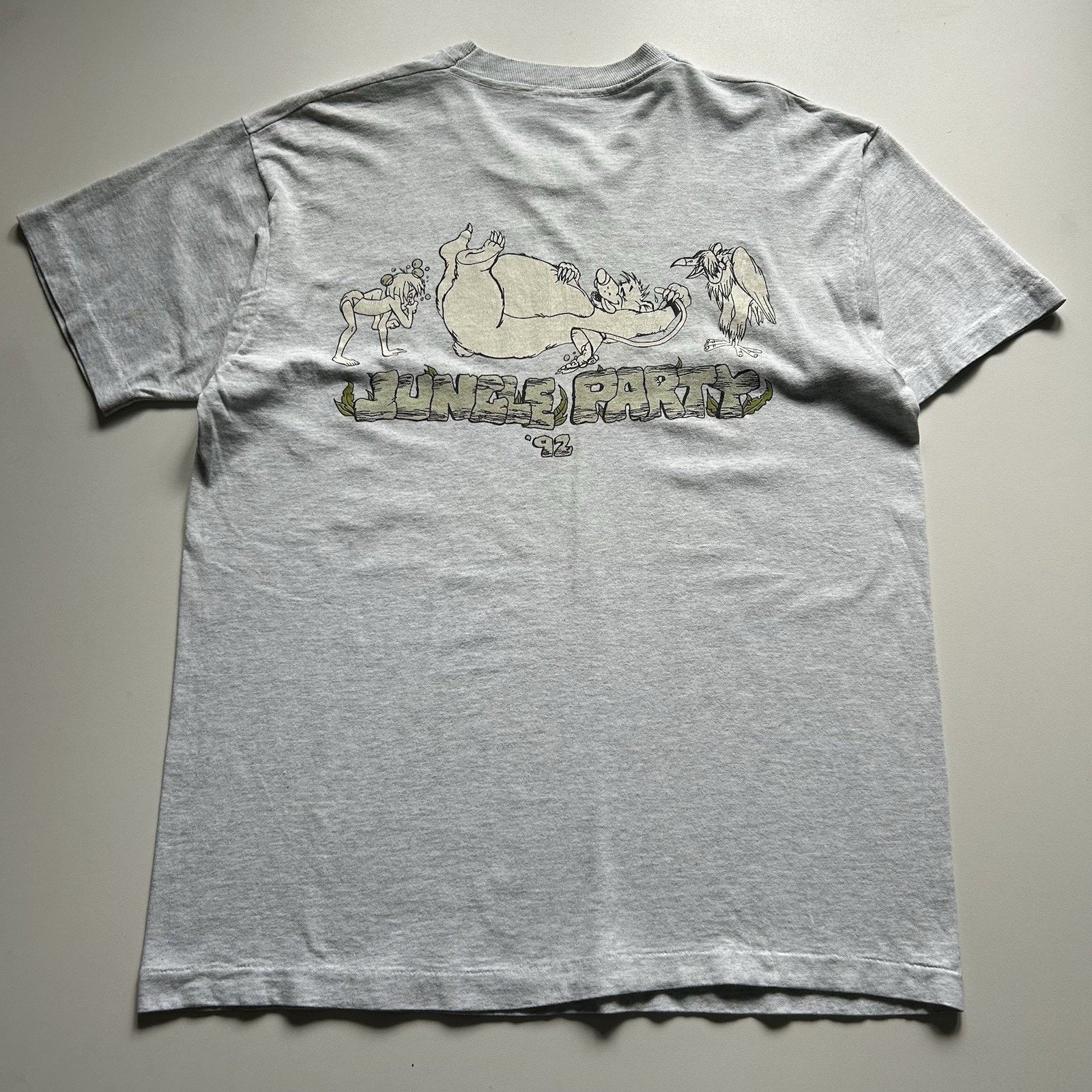 Vintage 90s The Jungle Book Parody T-Shirt XL Funny Art Rare