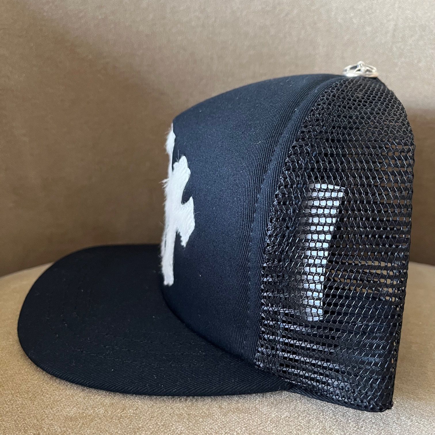 Chrome Hearts Chrome Hearts Triple Cross Cemetery Hat Calf Hair Size ONE SIZE - 3 Thumbnail