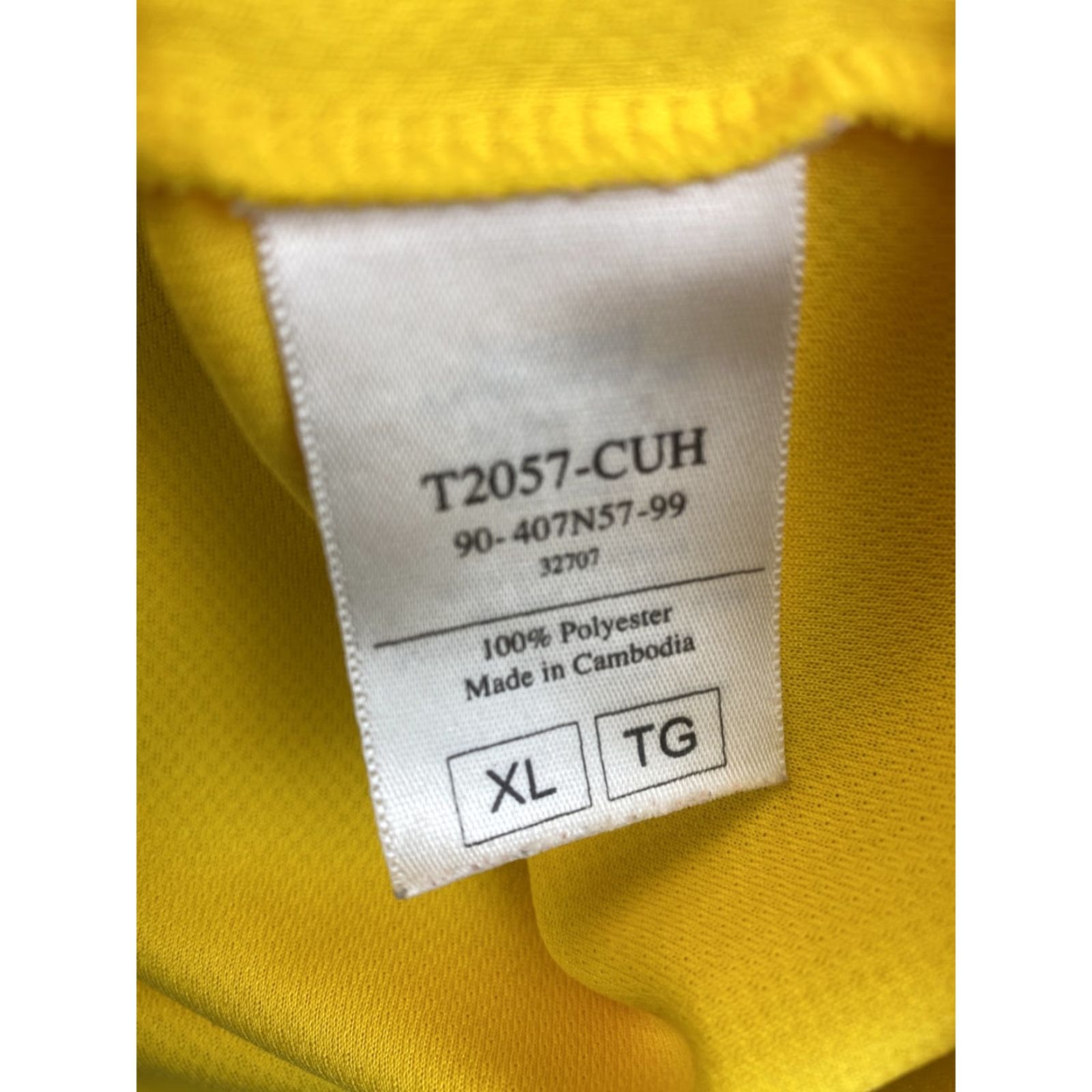 Champion Champion Shirt XL Yellow Tee Short Sleeve Adult Men's Top Gym /91-59 Size US XL / EU 56 / 4 - 7 Thumbnail