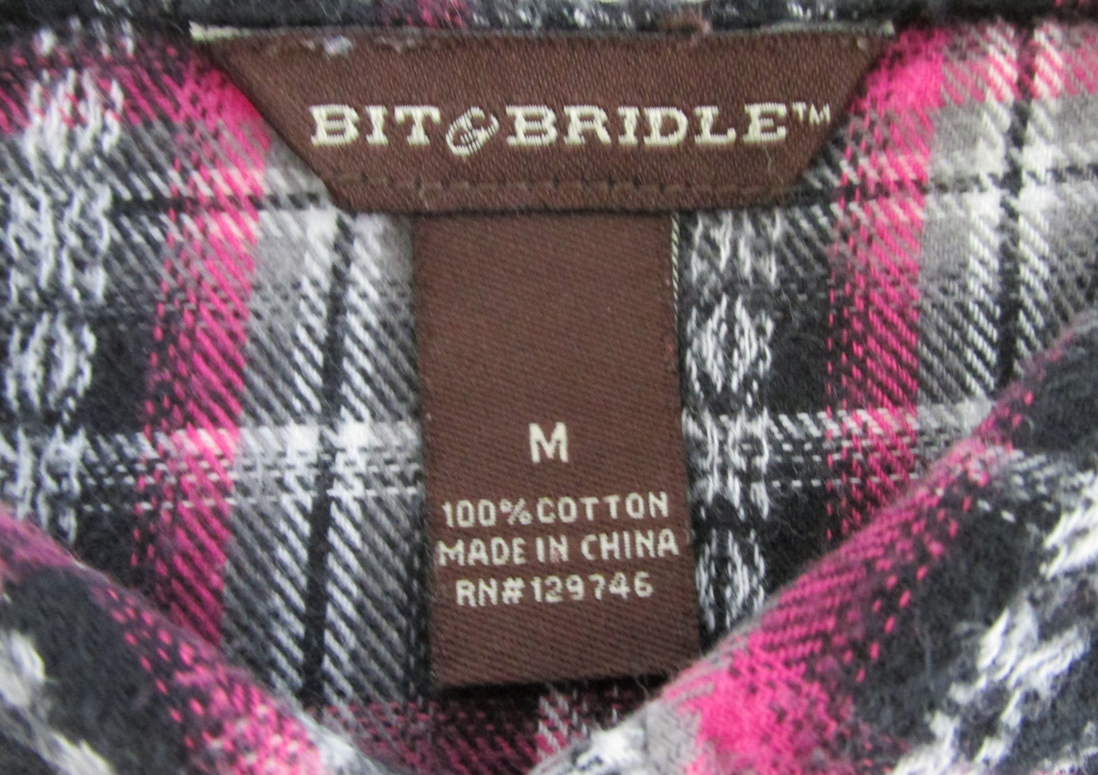 Bit & Bridle Bit & Bridal Women's Western Flannel Shirts Size Medium Size M / US 6-8 / IT 42-44 - 2 Thumbnail