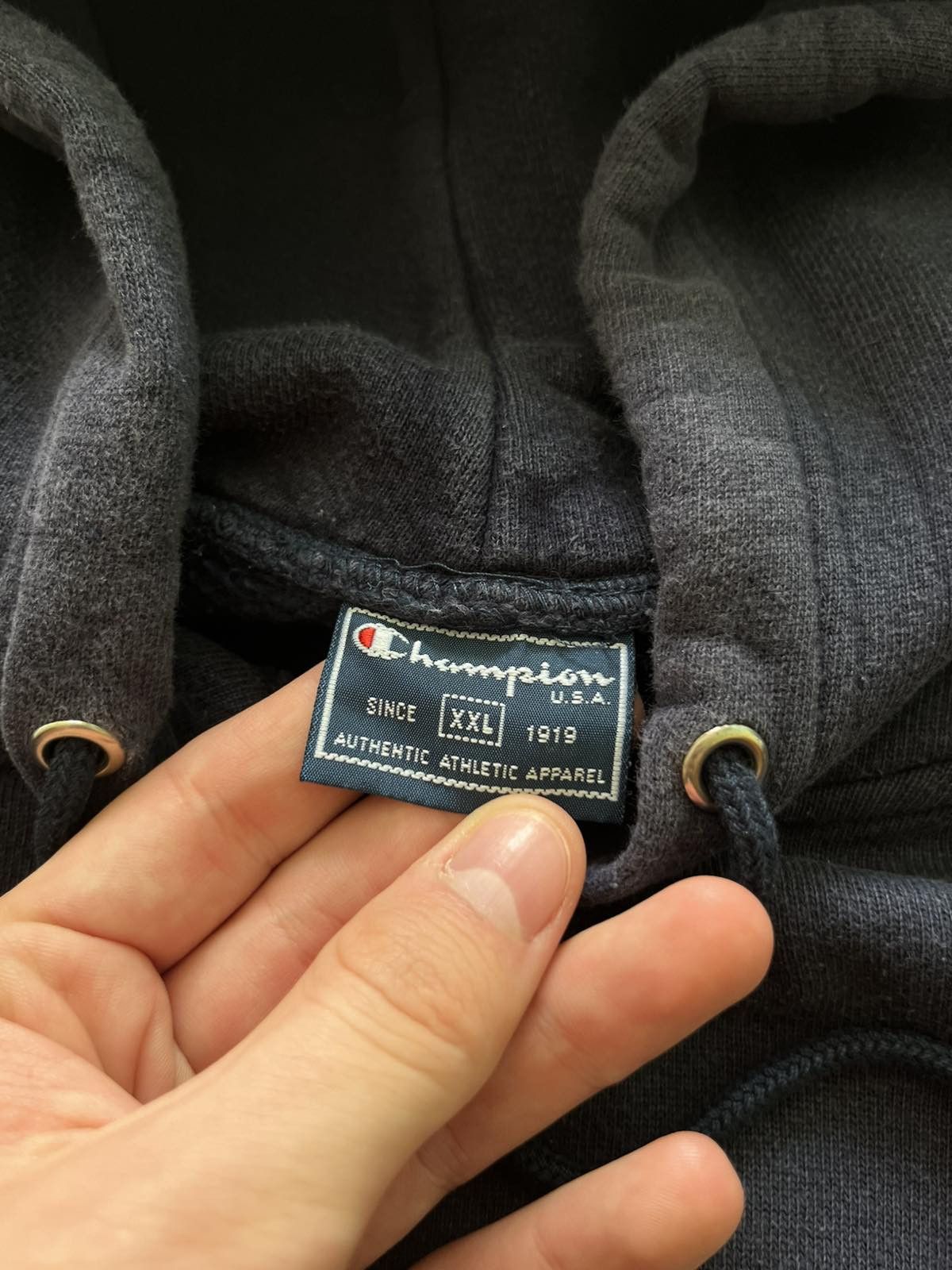 Champion Champion Since 1919 Authentic Athletic Vintage Blue Hoodie Size US XXL / EU 58 / 5 - 5 Thumbnail