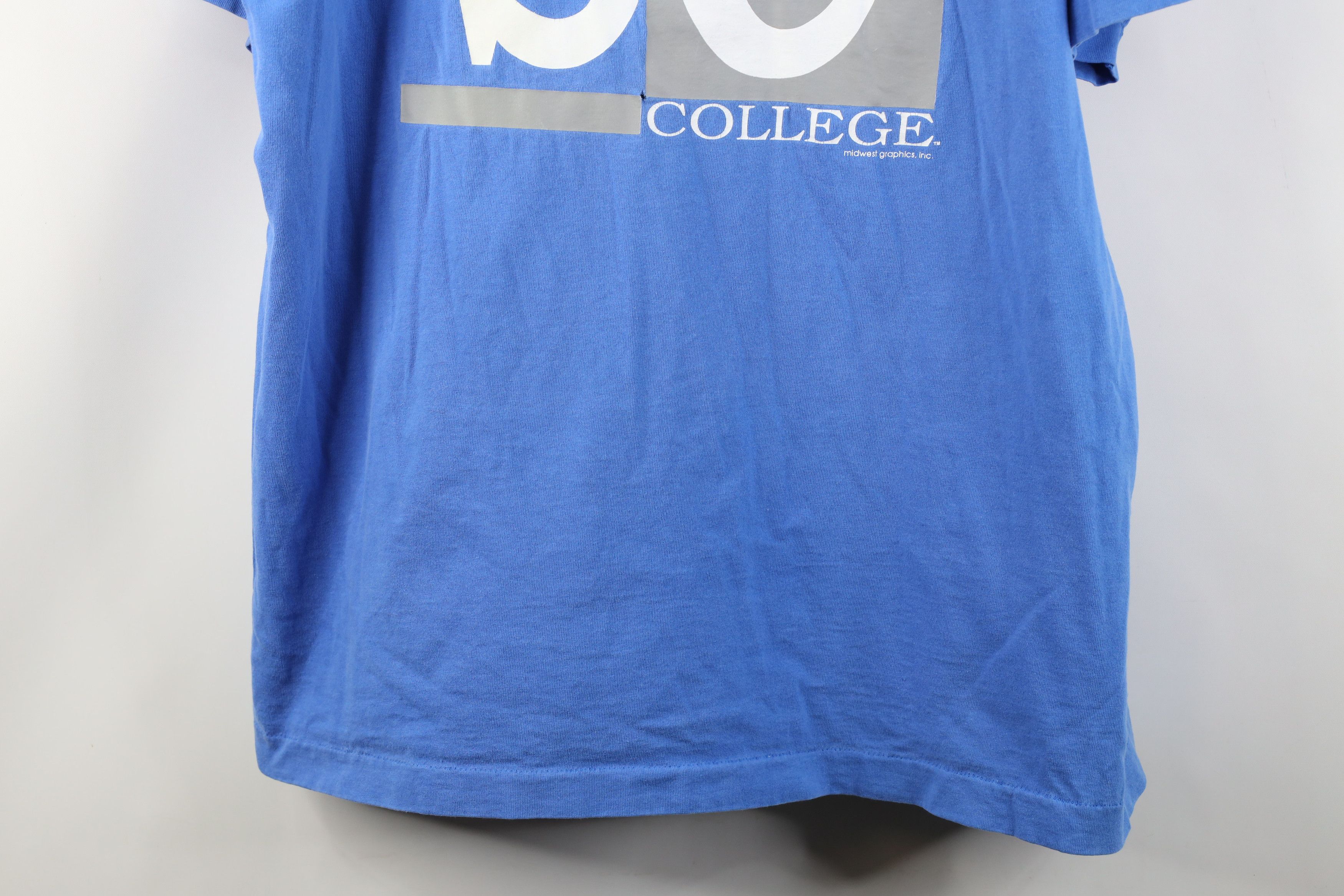 Vintage Vintage 90s Spell Spelman College T-Shirt Blue Cotton USA Size US XXL / EU 58 / 5 - 3 Thumbnail