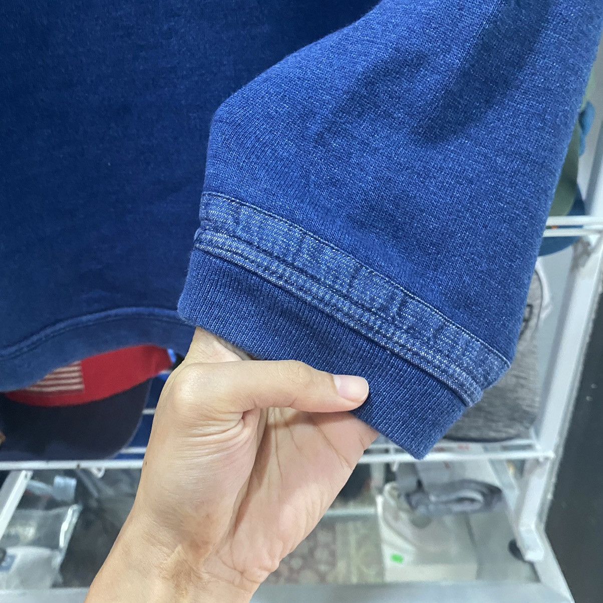 Blue Blue Japan Blue blue Japan. Patches sweatshirt in indigo blue. Size US S / EU 44-46 / 1 - 6 Thumbnail