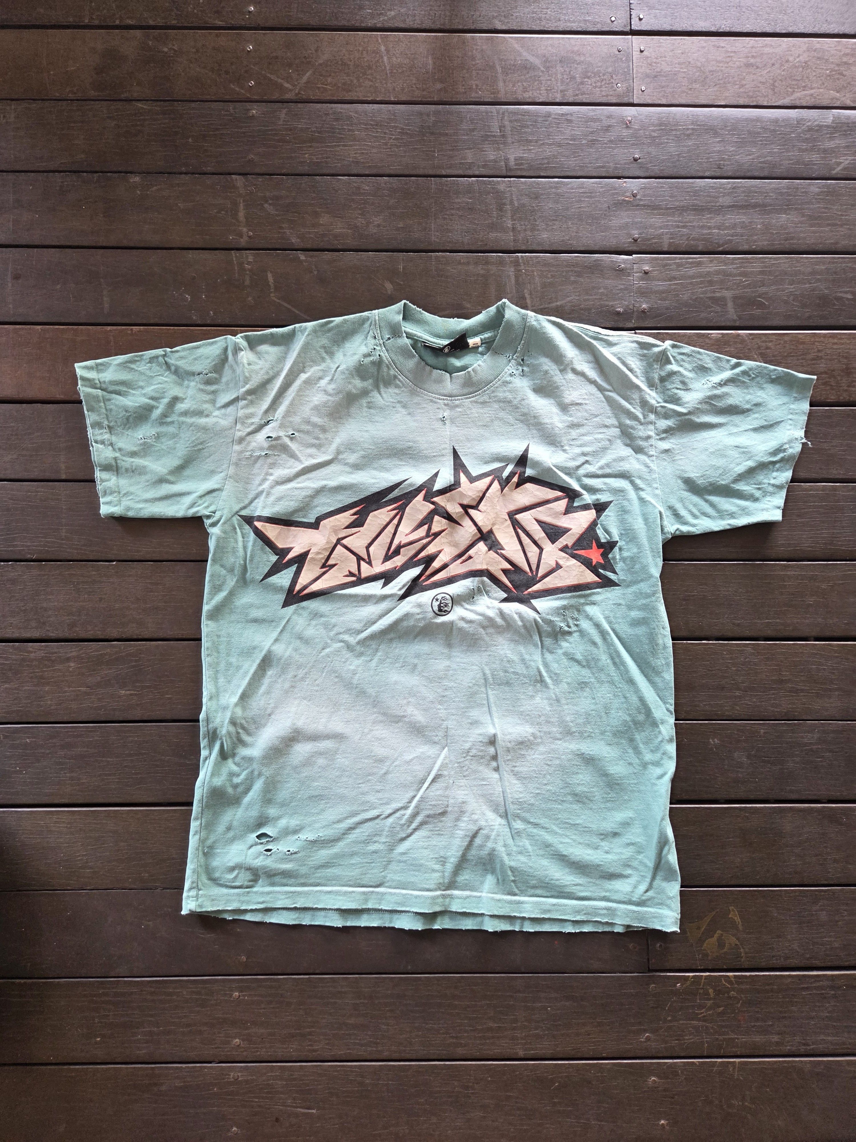 HELLSTAR Unreleased Hellstar Turquoise cracked print Capsule 10 shirt Size US S / EU 44-46 / 1 - 4 Thumbnail