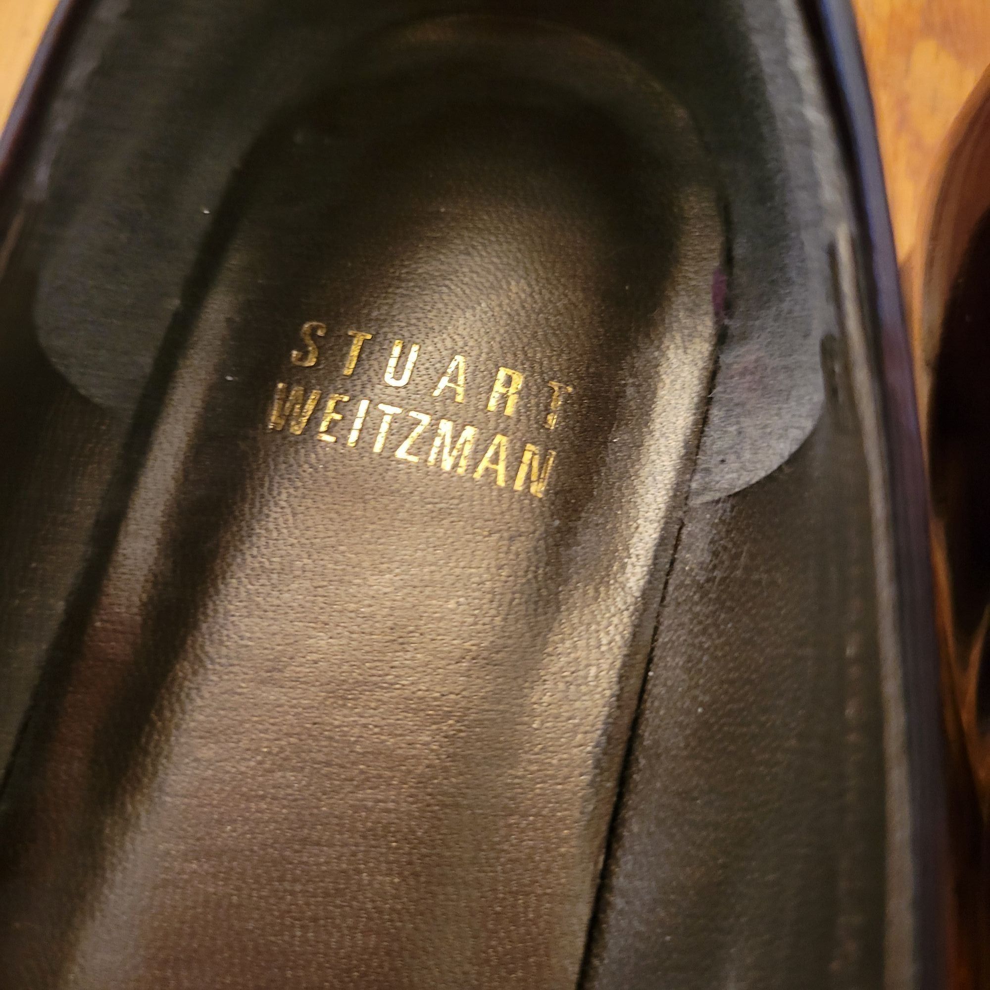 Stuart Weitzman Stuart Weitzman Burgundy Patent Leather Flats With Buckle De Size US 8 / IT 38 - 3 Thumbnail