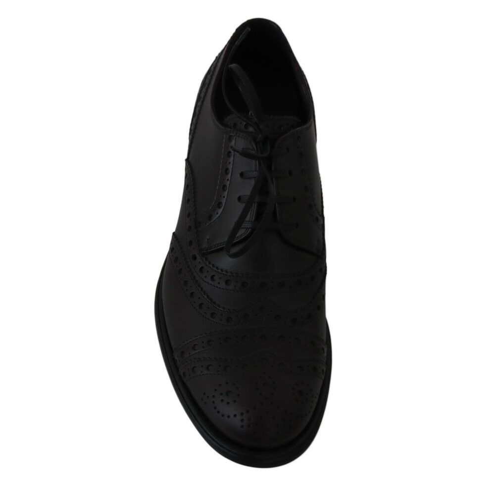 Dolce & Gabbana Dolce & Gabbana Elegant Bordeaux Wingtip Derby Dress Shoes Size US 6 / EU 39 - 7 Thumbnail