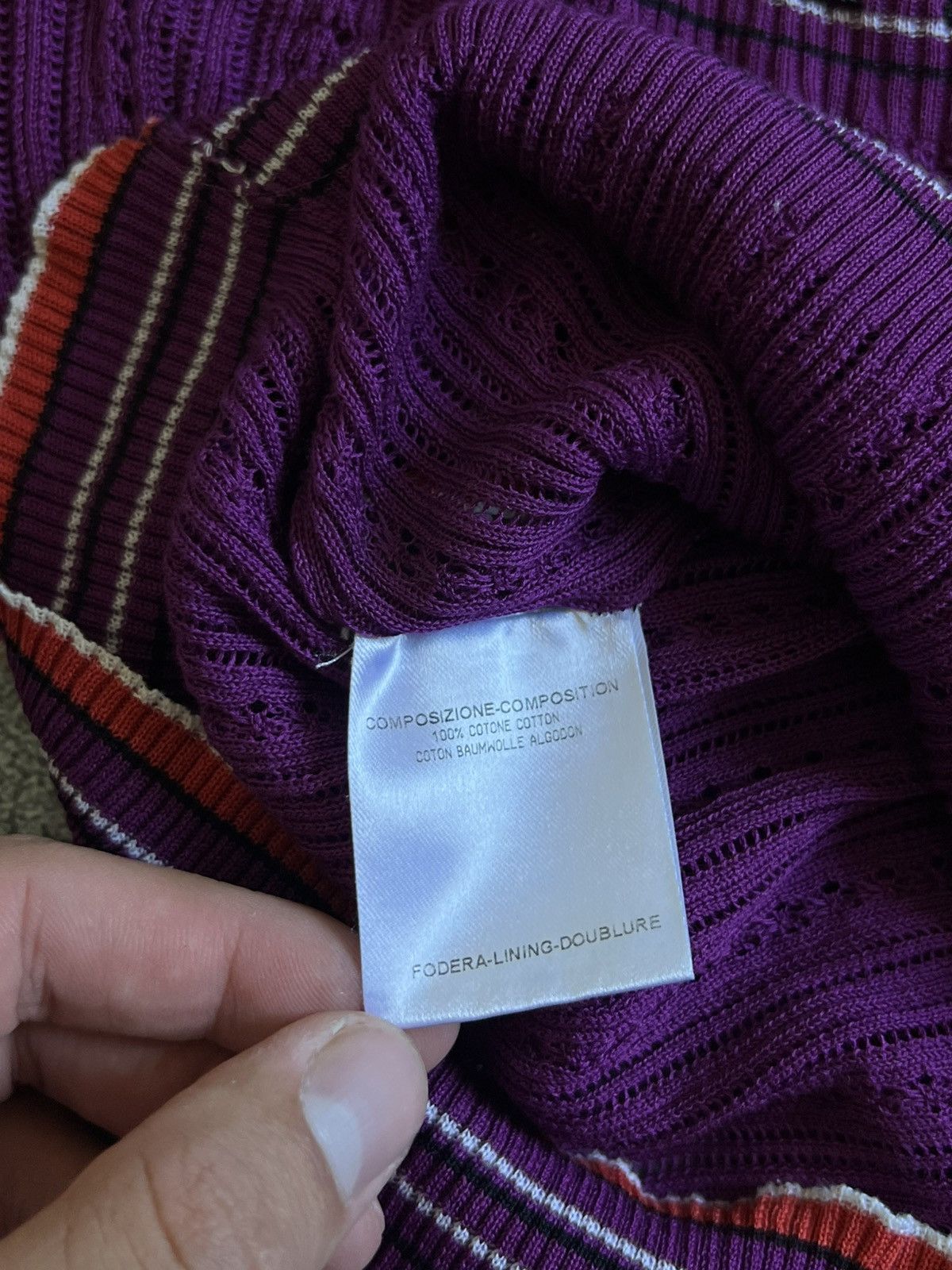 Gucci Gucci Purple Knit Top Short Sleeve Size M Blouse T Shirt Size M / US 6-8 / IT 42-44 - 7 Thumbnail