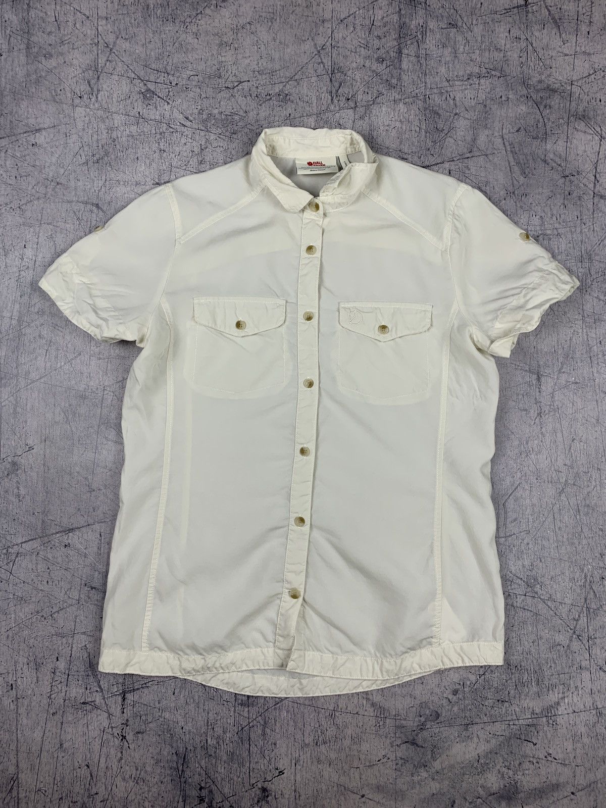 Fjallraven Fjallraven Shirt Short Sleeve Size XS White Outdoor Gorpcore Size XS / US 0-2 / IT 36-38 - 6 Thumbnail