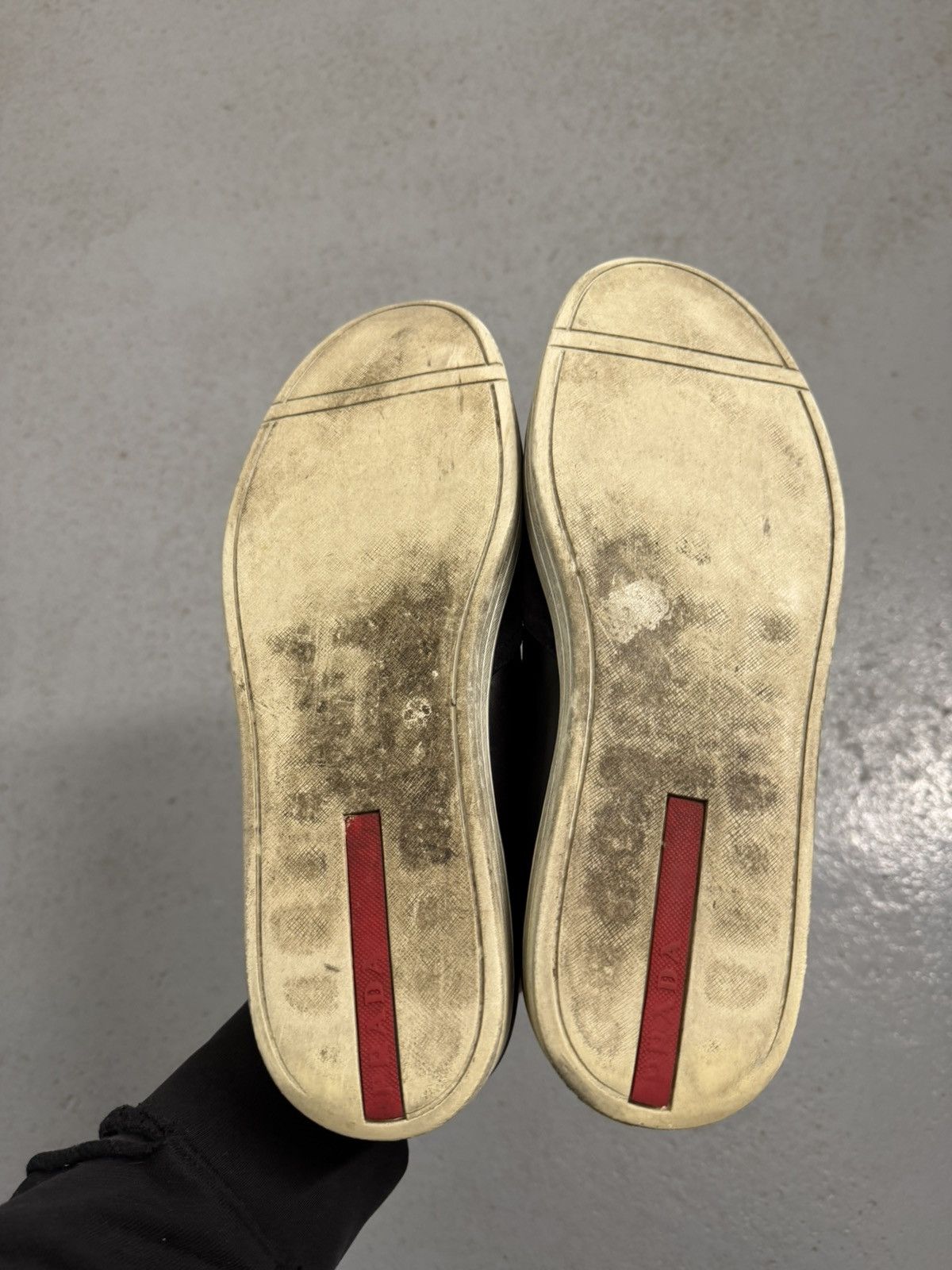 Prada Prada Leather Logo Slip Ons Size US 10 / EU 43 - 9 Thumbnail