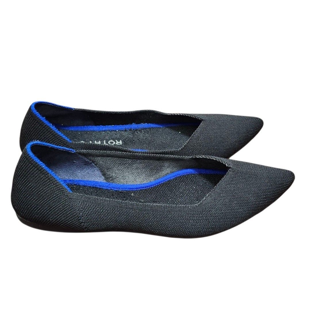 Rothy's Rothy’s “THE POINT” Black Knitted Pointed Toe Slip On Flats Size US 9 / IT 39 - 5 Thumbnail
