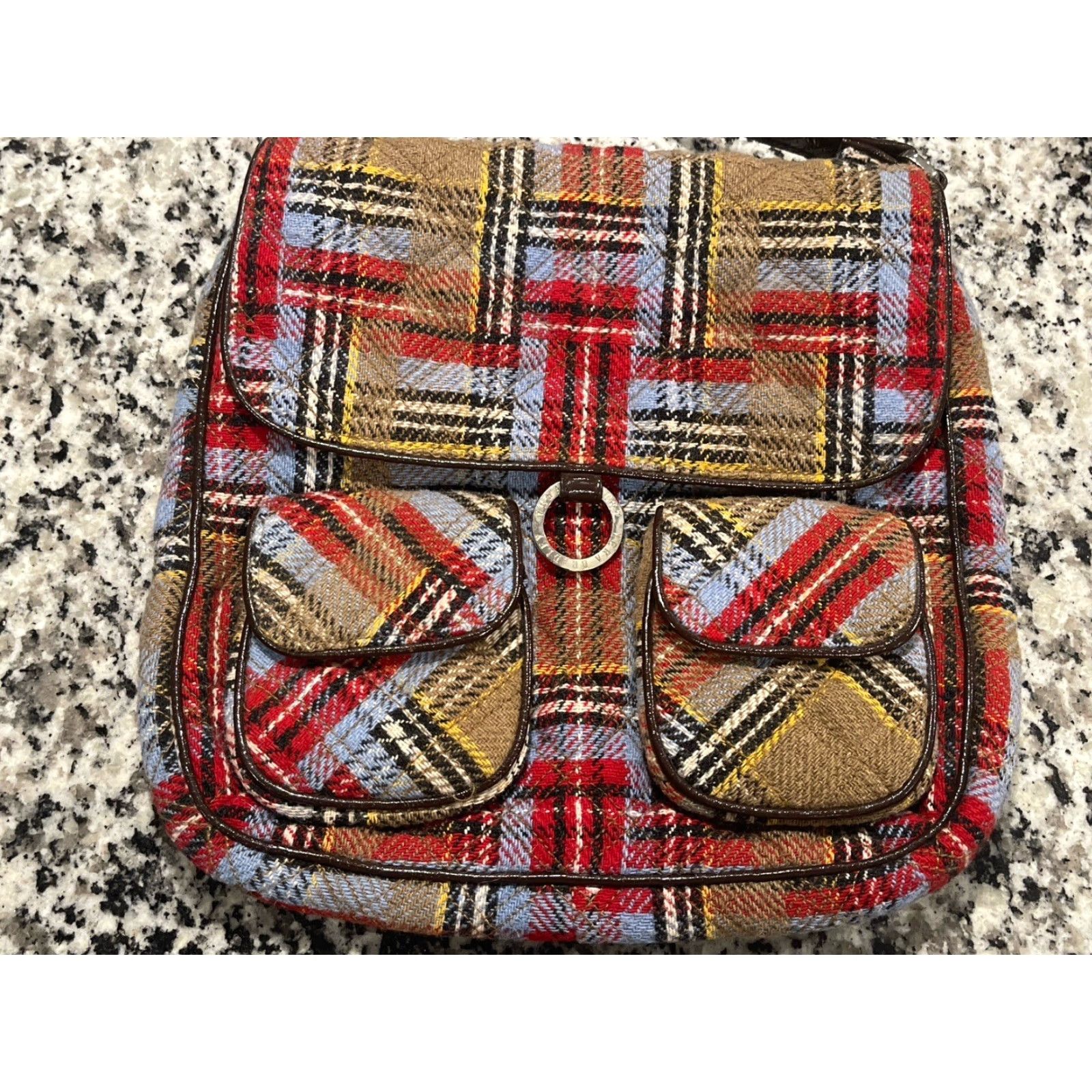 Vera Bradley Vera Bradley Women’s Medium Wool Plaid Crossbody Shoulder Bag Casual MultiColor Size ONE SIZE - 2 Thumbnail