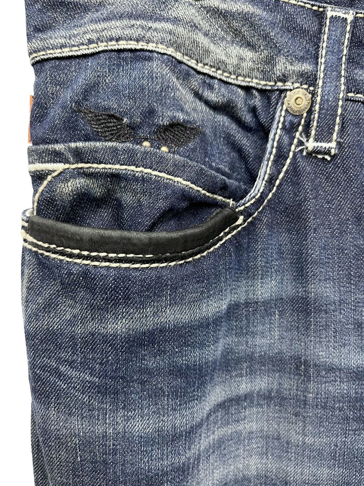 Robins Jeans × Vintage 🔥Vtg ROBIN’S JEANS Gemstone Studded Flare Jeans Made In USA Size US 37 - 9 Thumbnail