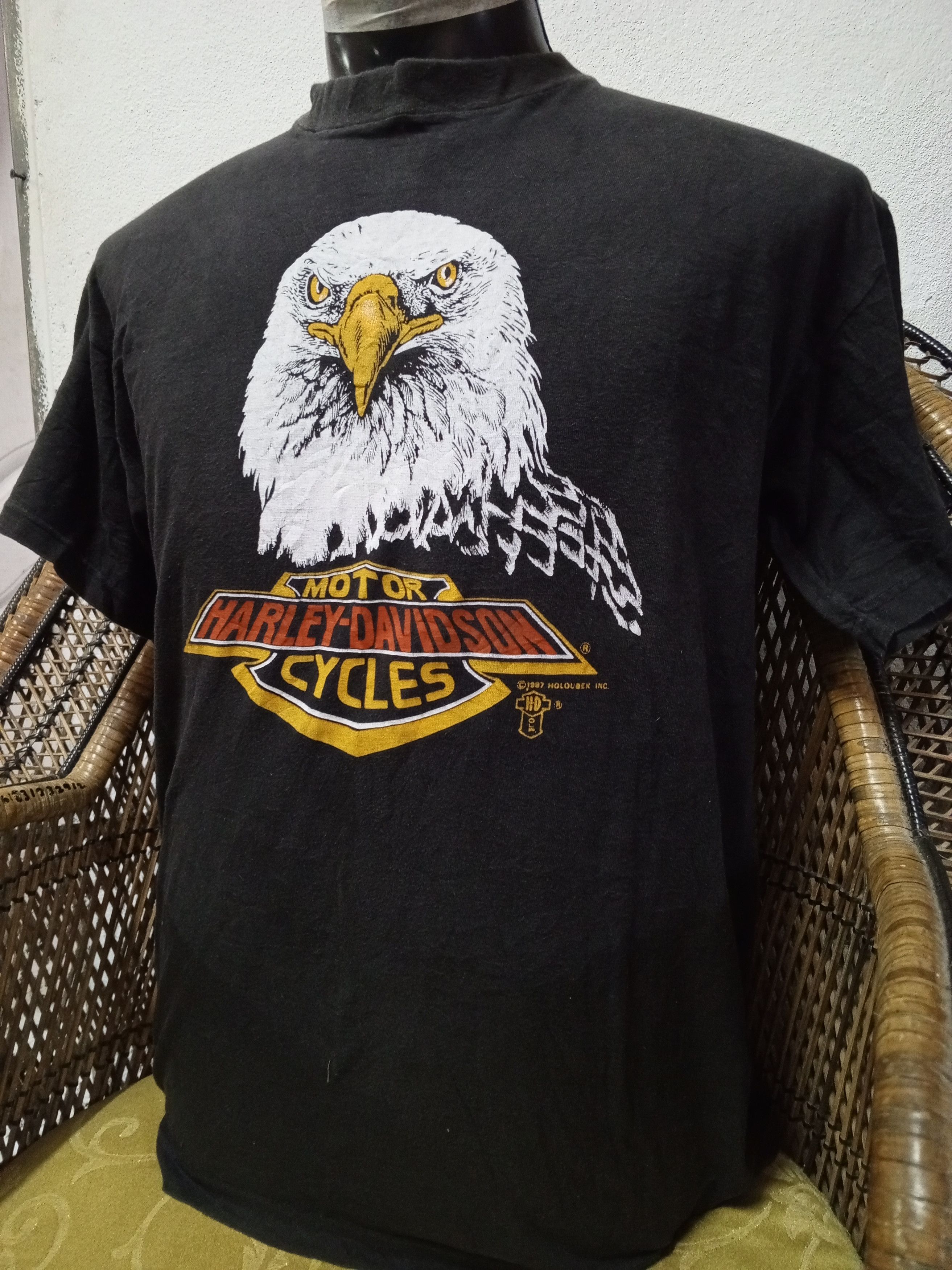 Harley Davidson Rare VTG Harley Davidson Shirt Tag 1987 Size US M / EU 48-50 / 2 - 5 Thumbnail