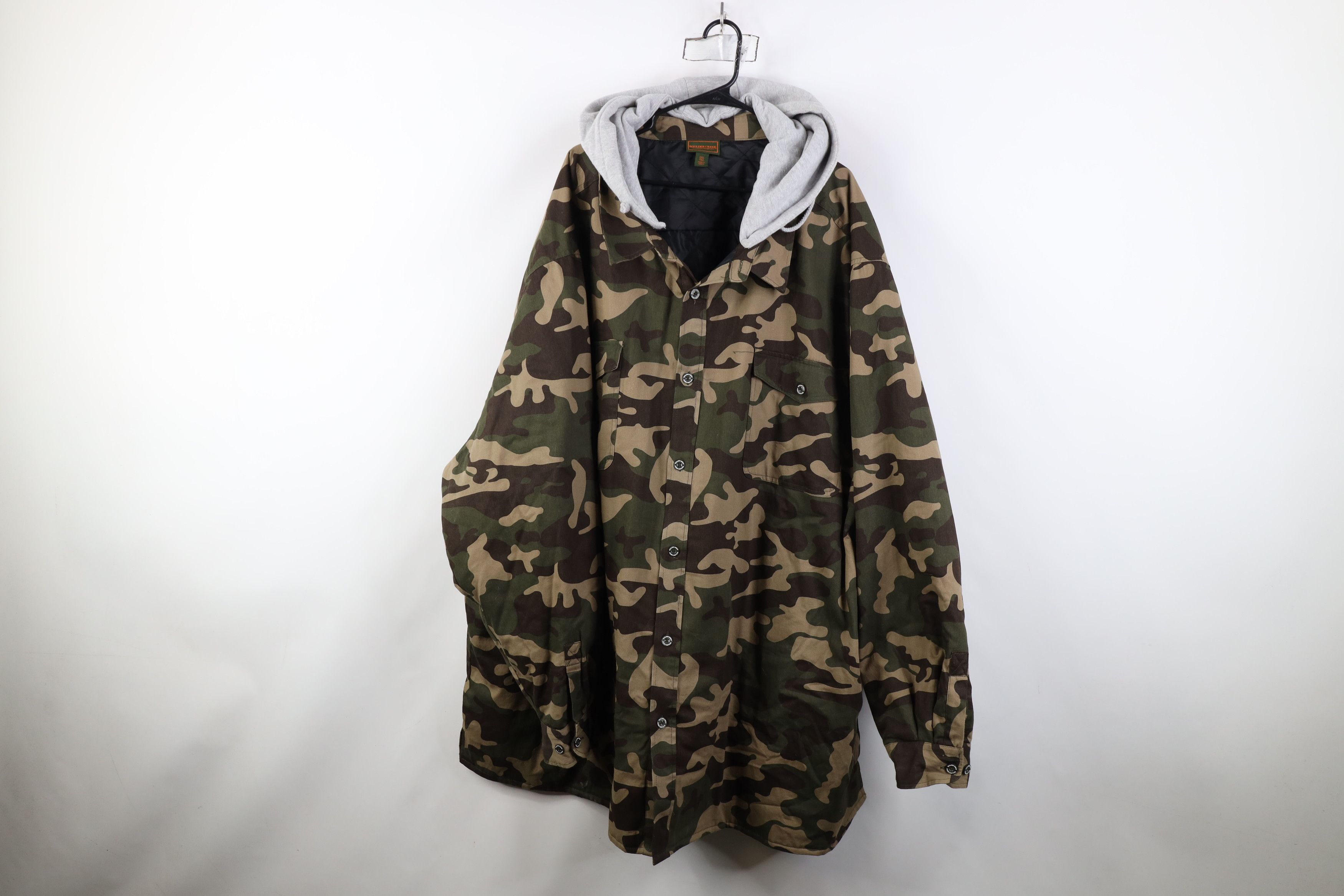 Vintage Vintage Y2K Streetwear Quilted Camouflage Shirt Jacket Size US XXL / EU 58 / 5 - 1 Thumbnail