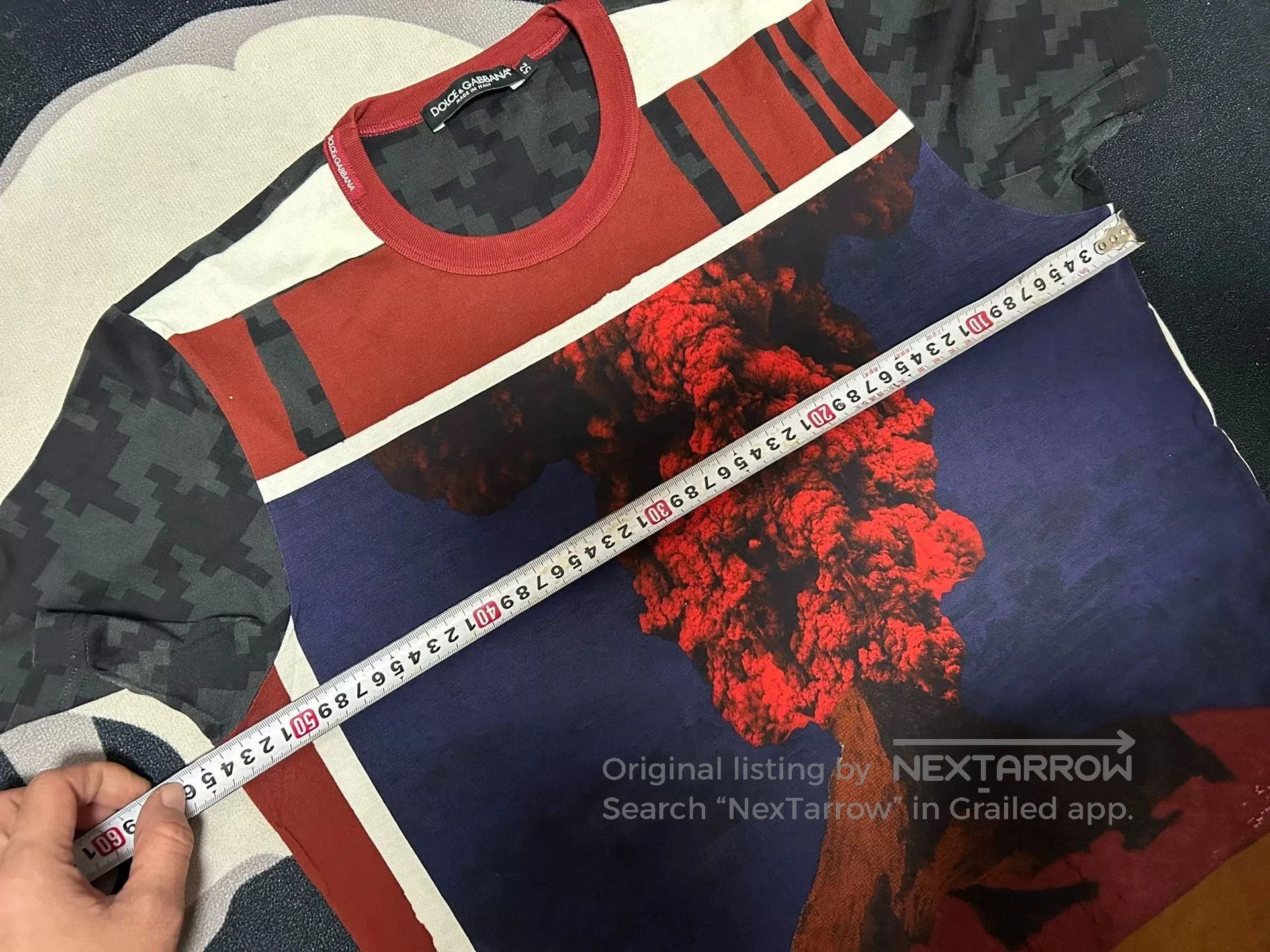 Dolce & Gabbana Dolce & Gabbana Volcano Print T-Shirt. Size US L / EU 52-54 / 3 - 7 Thumbnail