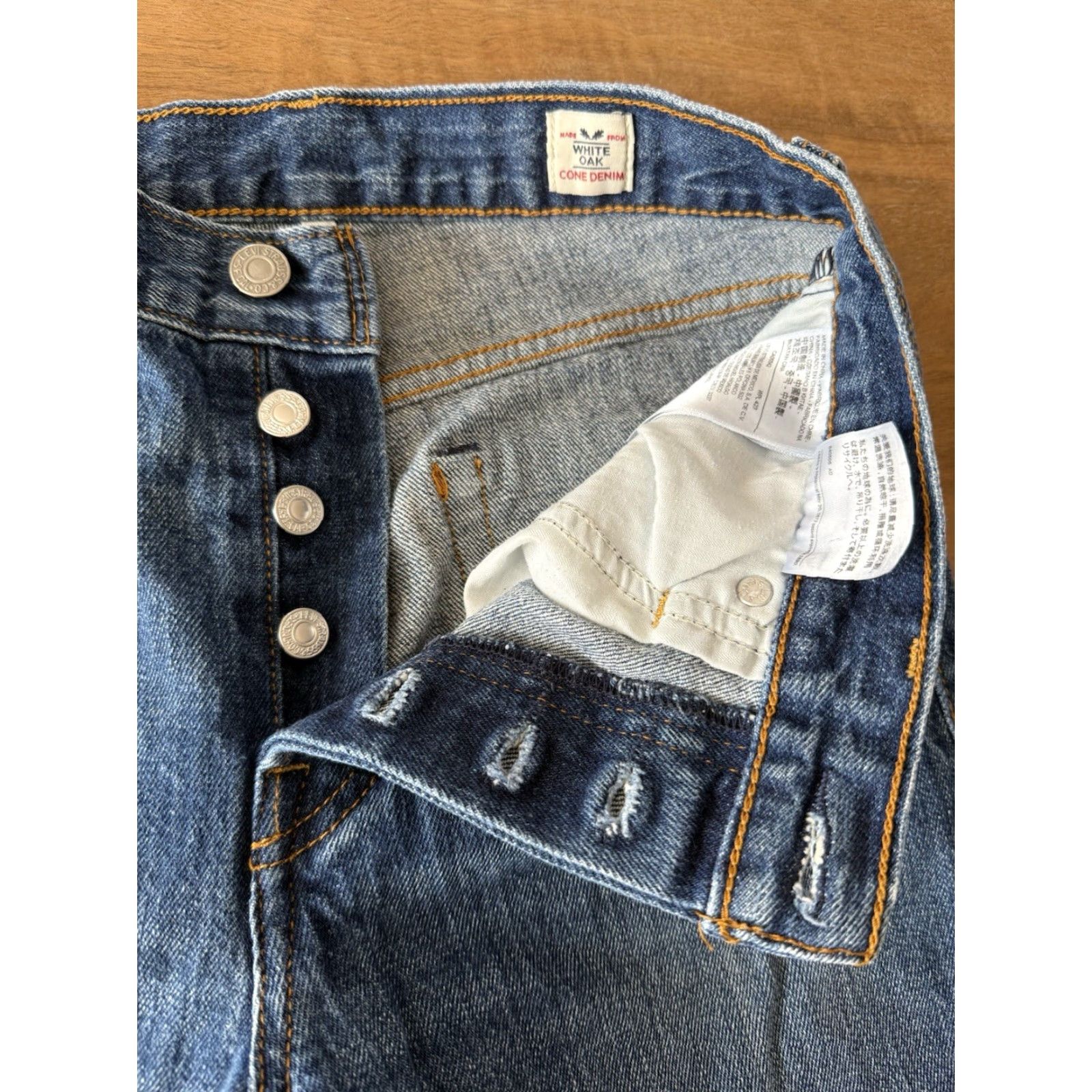 Levi's Levi's Jeans Women's 26 Wedgie Skinny Button Fly Denim 5-Pocket City Logo Blue Slim Contour Relaxed Stretch Size 27" / US 4 / IT 40 - 5 Thumbnail
