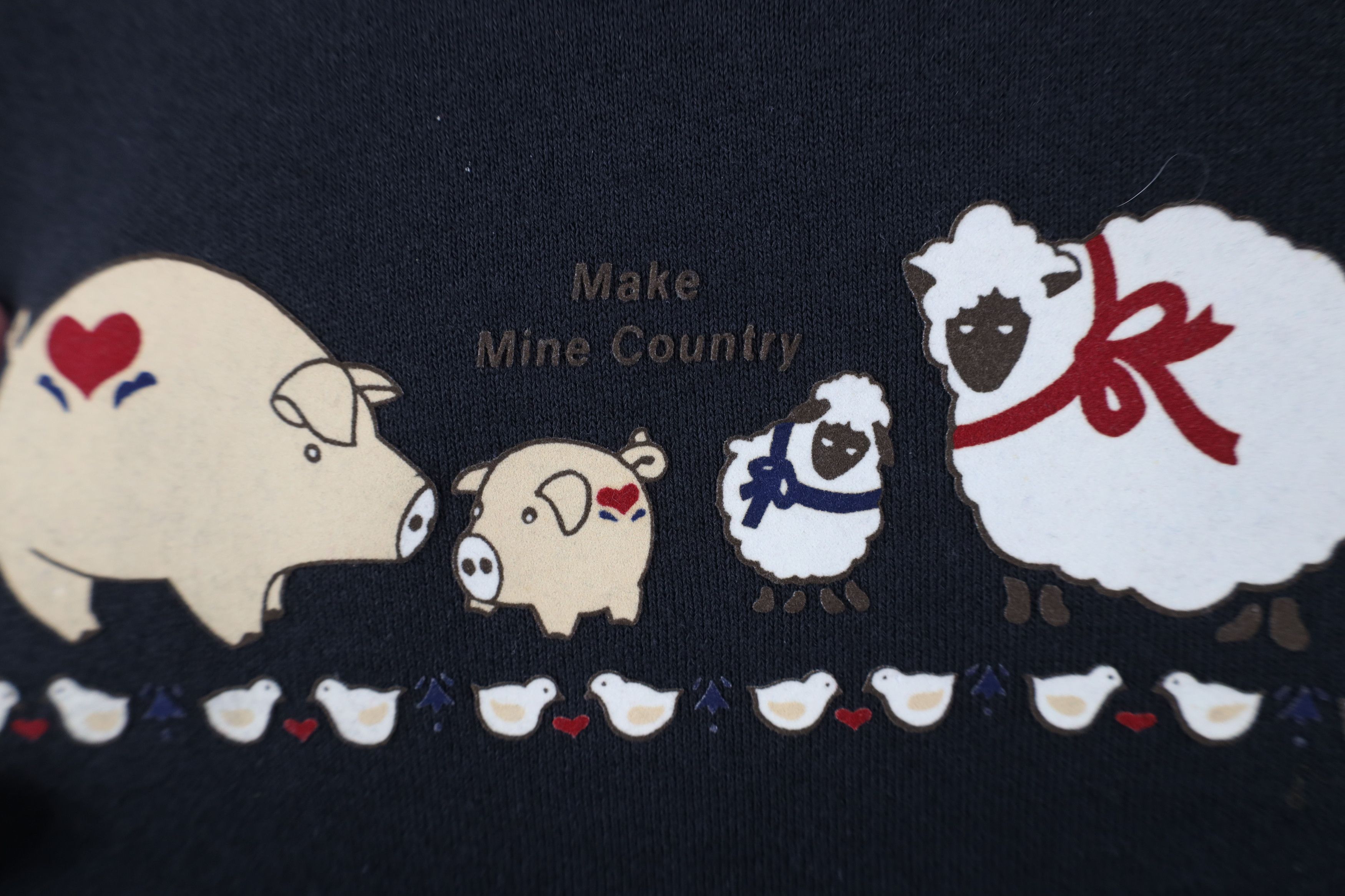 Vintage Vintage 90s Country Farmhouse Heart Animals Sweatshirt USA Size L / US 10 / IT 46 - 5 Thumbnail