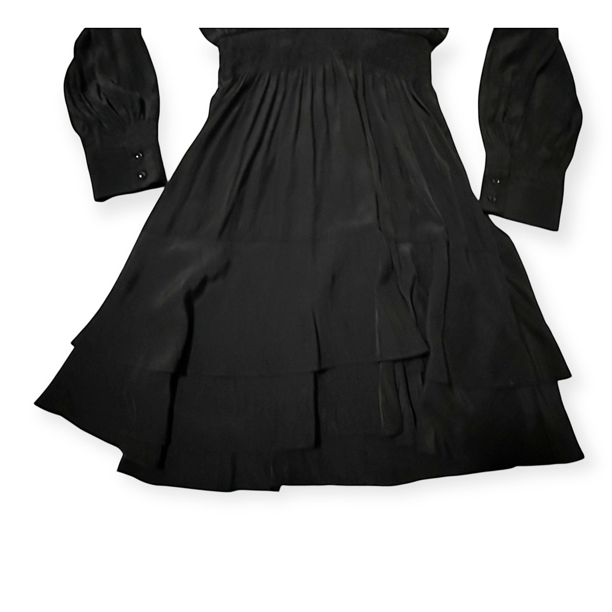 Brochu Walker Brochu Walker The Olivia Smocked Dress, Black Onyx, Size M, Size M / US 6-8 / IT 42-44 - 8 Thumbnail