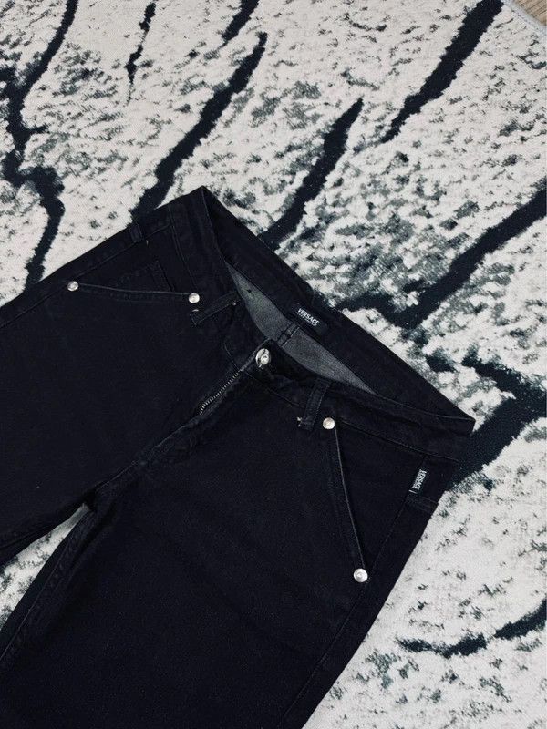 Versace Vintage Versace jeans black 30 L Size 30" / US 8 / IT 44 - 4 Thumbnail