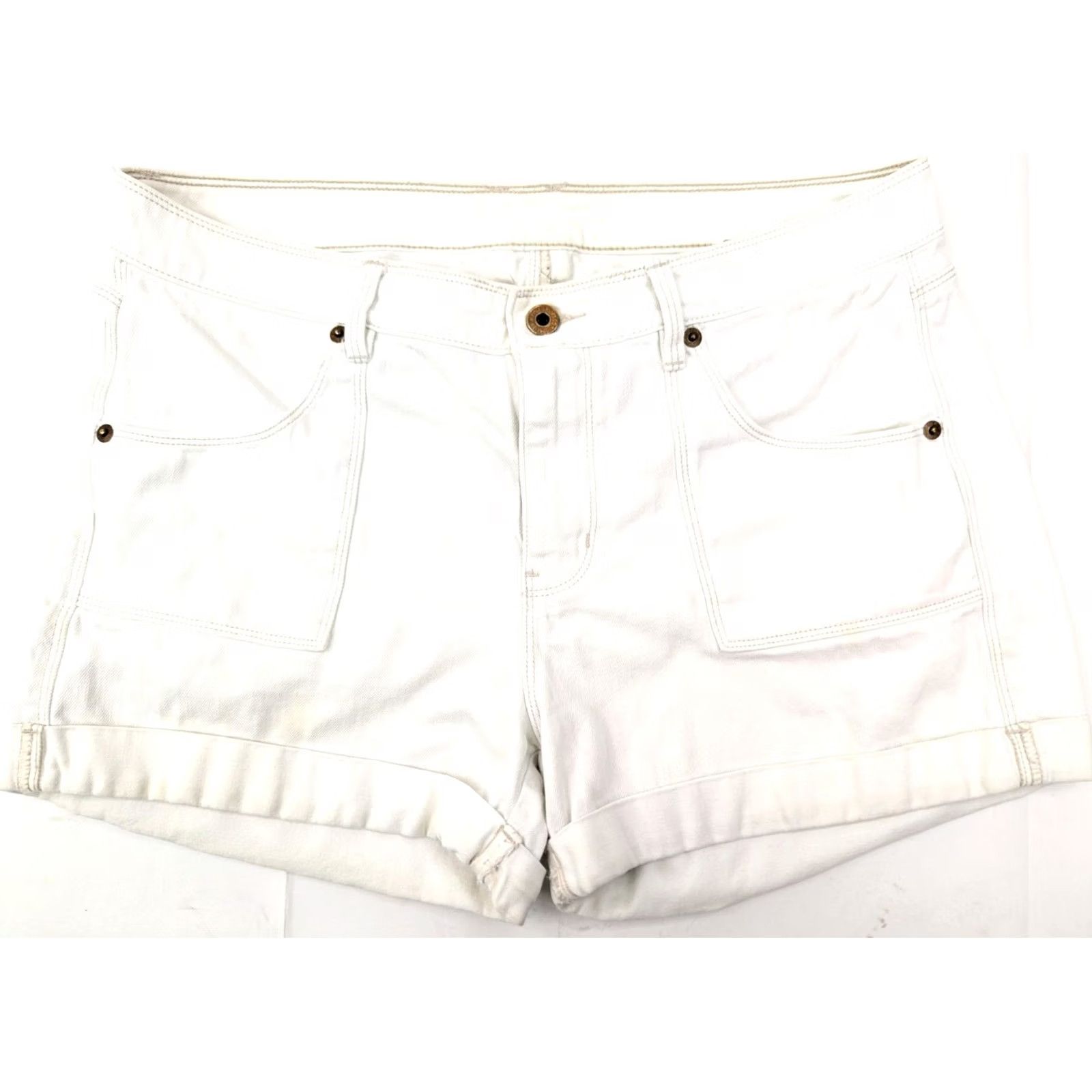 Polo Ralph Lauren Polo Jeans Ralph Lauren REBECCA Denim Jean Shorts Women 10 White Cotton Elastane 3 Inseam 32x3 Vintage No Size 32" / US 10 / IT 46 - 2 Thumbnail