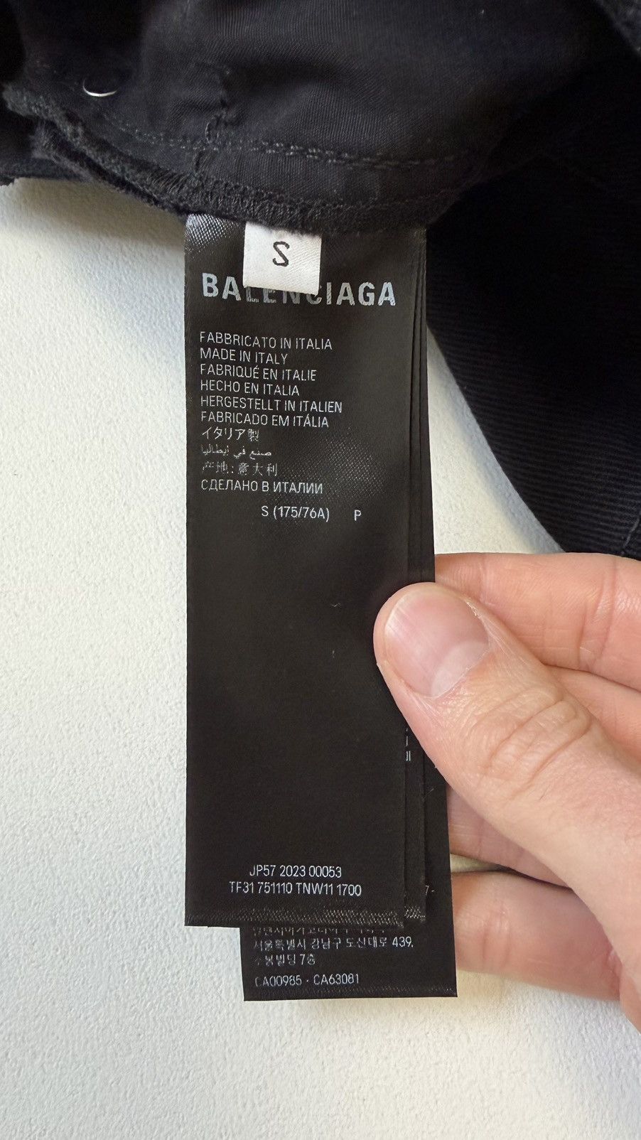 Balenciaga ‘Heel Bite’ Soft Black Left Hand Denim Jeans Size US 30 / EU 46 - 17 Thumbnail
