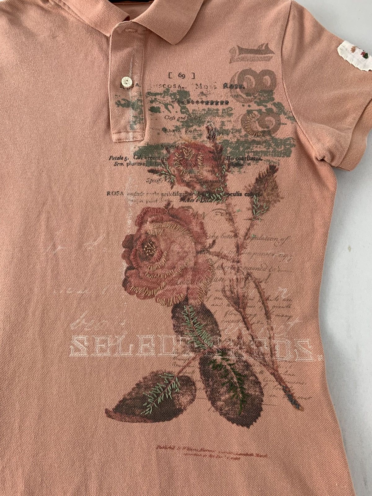 Ralph Lauren Ralph Lauren The Skinny Polo Floral Design Polo Tee T Shirt Size L / US 10 / IT 46 - 4 Thumbnail