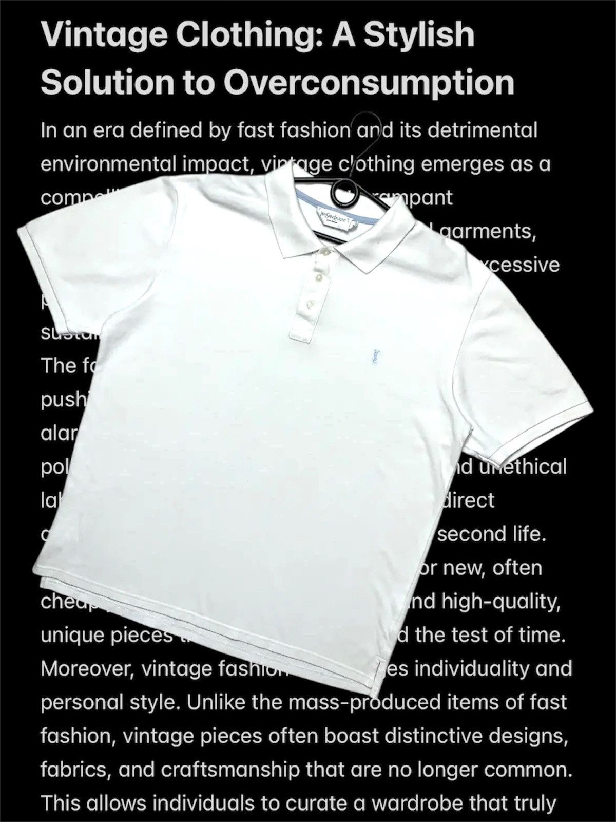 Yves Saint Laurent Vintage polo Yves Saint Laurent size XL small logo Size US XL / EU 56 / 4 - 1 Thumbnail