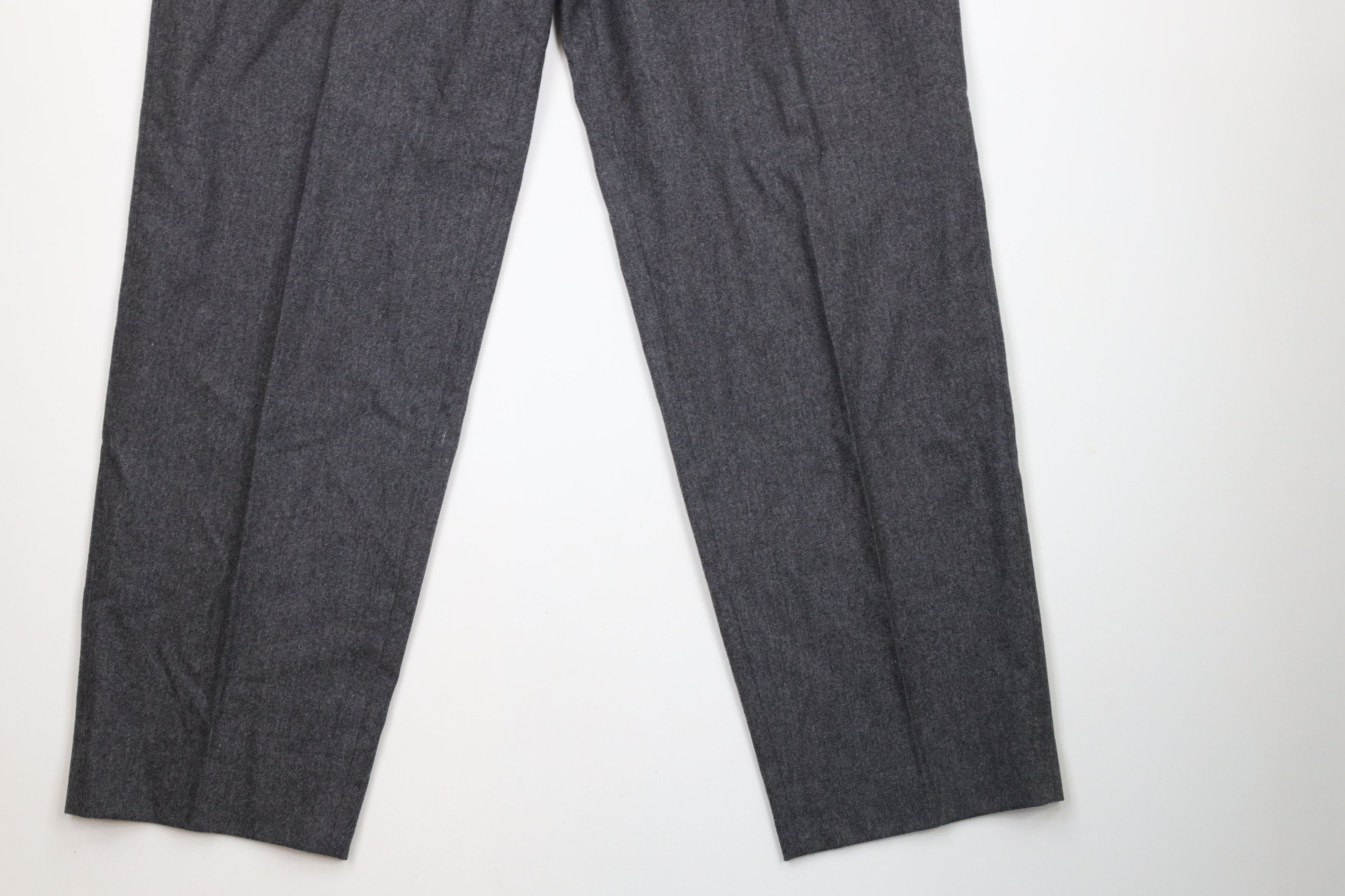 Hugo Boss × Vintage Vintage 80s 90s Hugo Boss Pleated Wide Leg Pants Gray Size US 36 / EU 52 - 4 Thumbnail