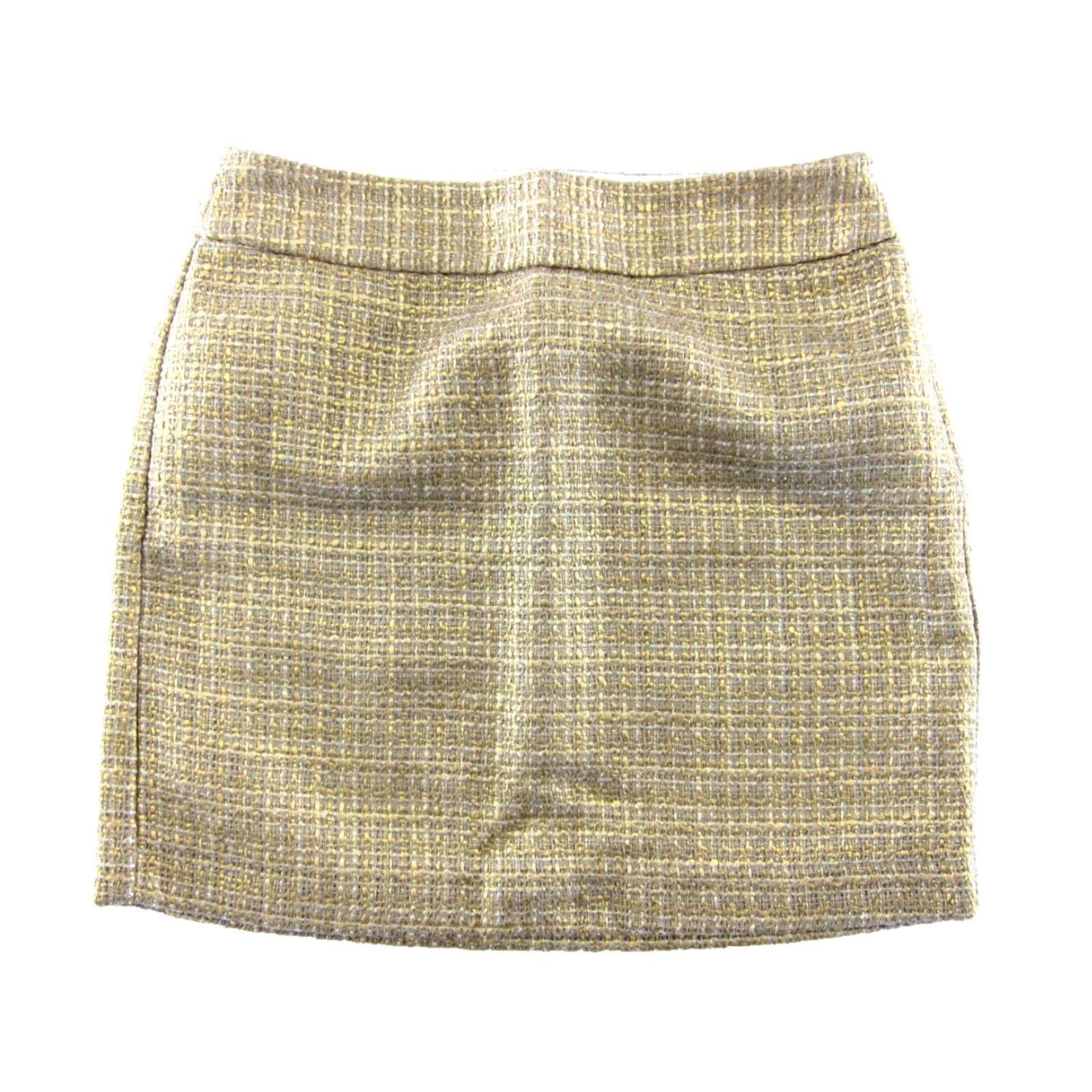 Banana Republic NWT Banana Republic Metallic Gold Brown Weave Pencil Straight Skirt Women 6 Size 28" / US 6 / IT 42 - 2 Thumbnail
