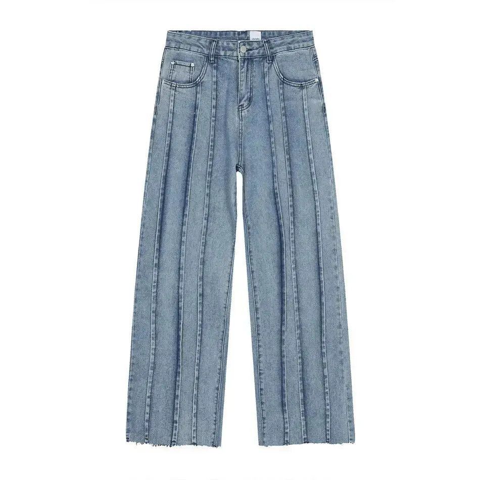 Japanese Brand Retro loose high street straight leg jeans Size US 32 / EU 48 - 4 Thumbnail
