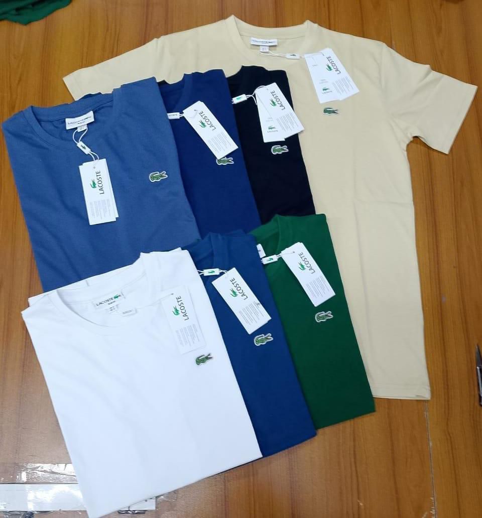 Lacoste MEN LACOSTE SHORT SLEEVE T-SHIRTS CREW NECK BRAND NEW Size US M / EU 48-50 / 2 - 2 Thumbnail