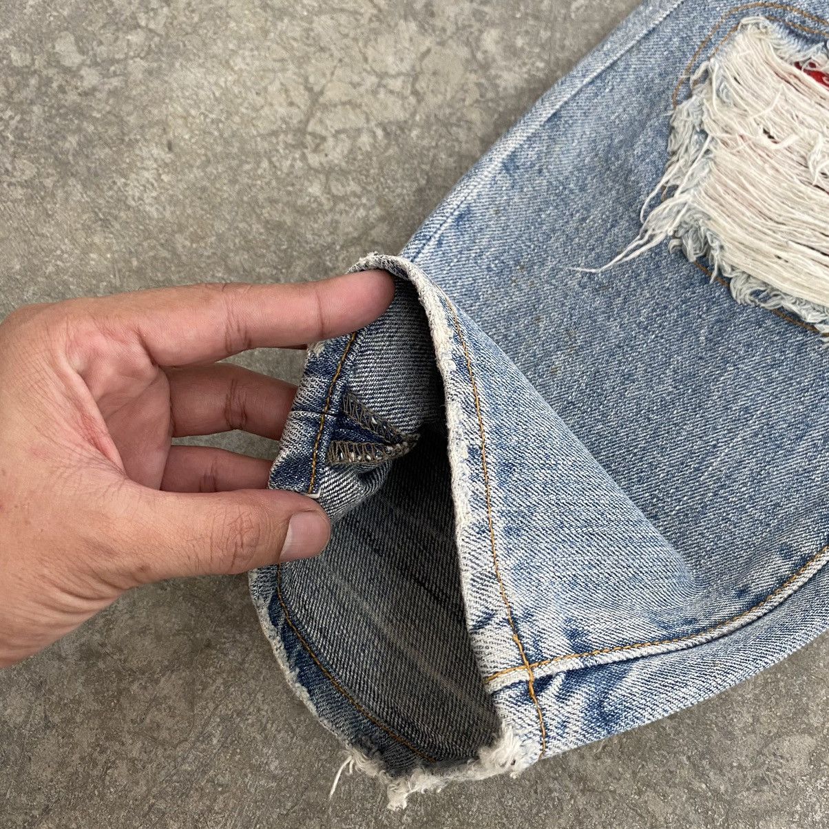 A.F.F.A. Vintage Lover’s Rock Japan Distressed Jeans Size US 30 / EU 46 - 8 Thumbnail