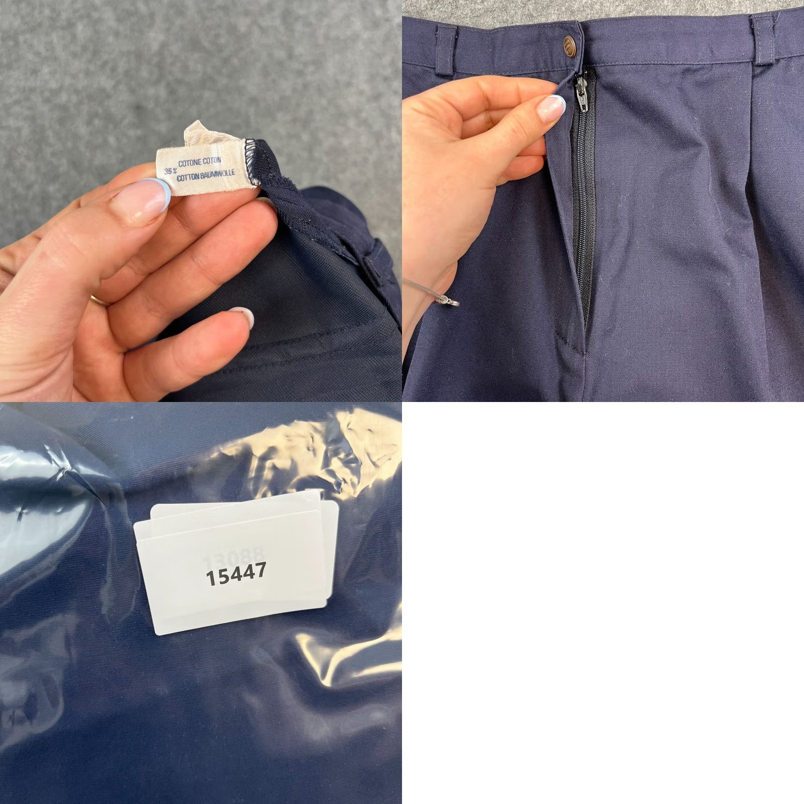 Fila VINTAGE FILA Womens Cotton Shorts Pleated 27 UK 8 Navy Blue Made In Italy Size 30" / US 8 / IT 44 - 9 Thumbnail