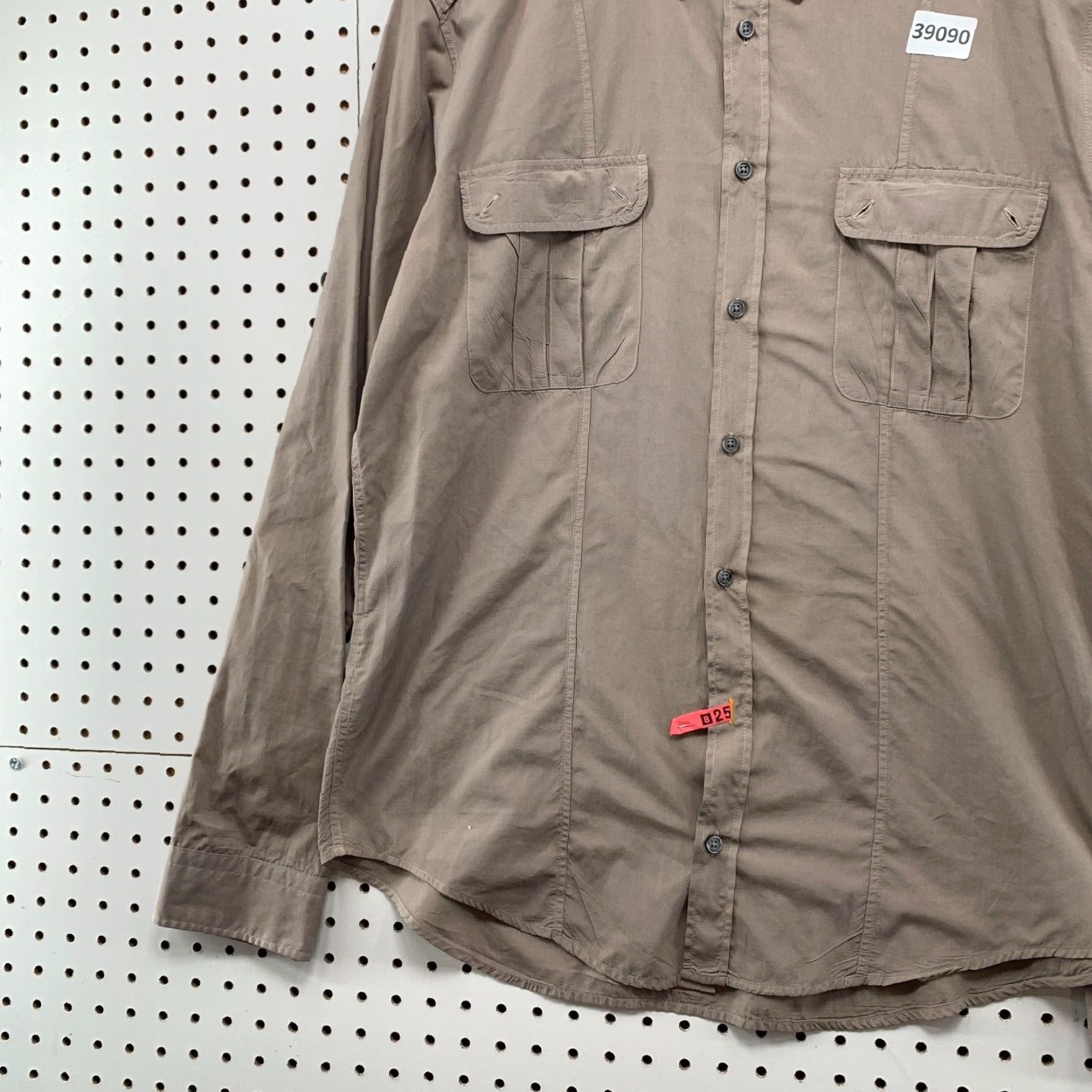 Hugo Boss VINTAGE Hugo BOSS Orange Button-Down Shirt Men XL Brown Long Sleeve Designer 22x31.5 Size US XL / EU 56 / 4 - 3 Thumbnail