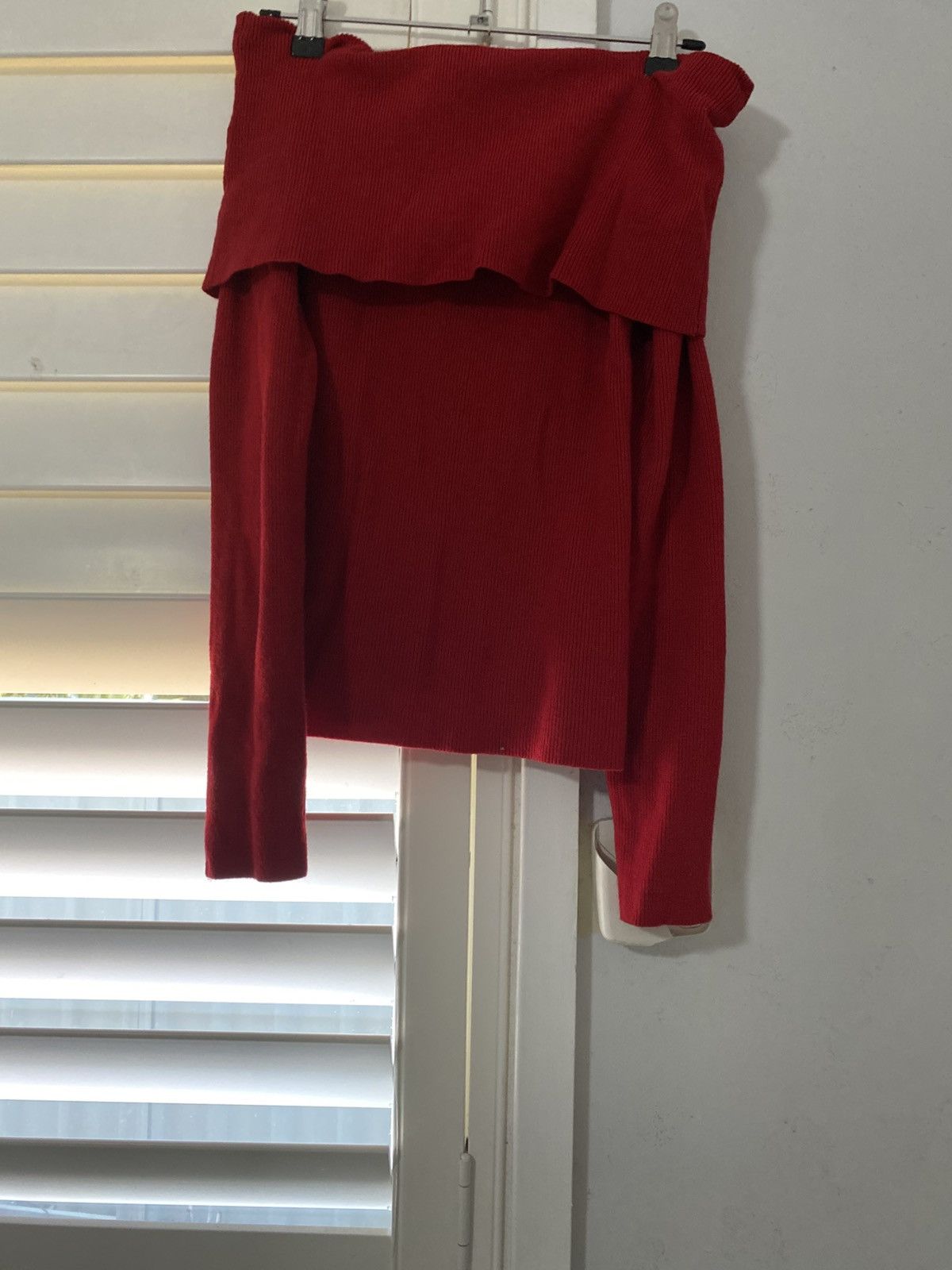 Other Off-Shoulder Red Dowtown Tee (SMALL) Size S / US 4 / IT 40 - 1 Thumbnail