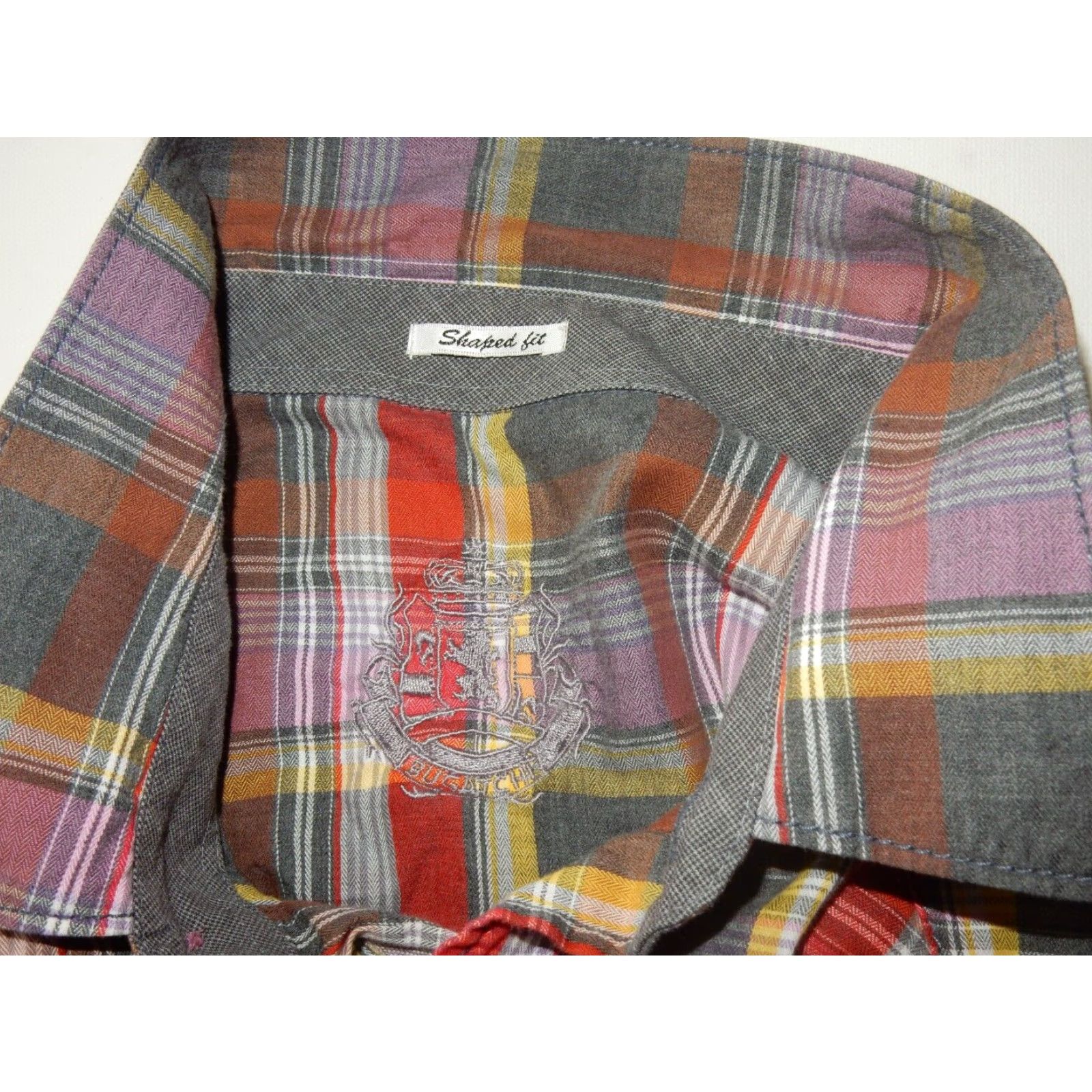 BUGATCHI Bugatchi Uomo Mens Long Sleeve Plaid Button-Up Shirt XL Multicolor Size US XL / EU 56 / 4 - 4 Thumbnail