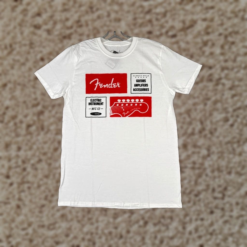 Fender Fender Shirt Men Medium White Red Guitar 1964 Stratocaster 100% Cotton TAGS Shirt Men Medium White Red Guitar 1964 Stratocaster 100% Cotton TAGS Size US M / EU 48-50 / 2 - 1 Thumbnail