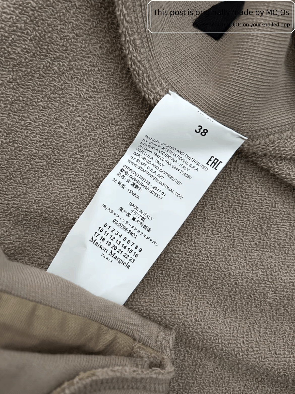 Maison Margiela Maison Margiela 17SS OBERKAMPF Logo Sweatshirt Size US M / EU 48-50 / 2 - 6 Thumbnail