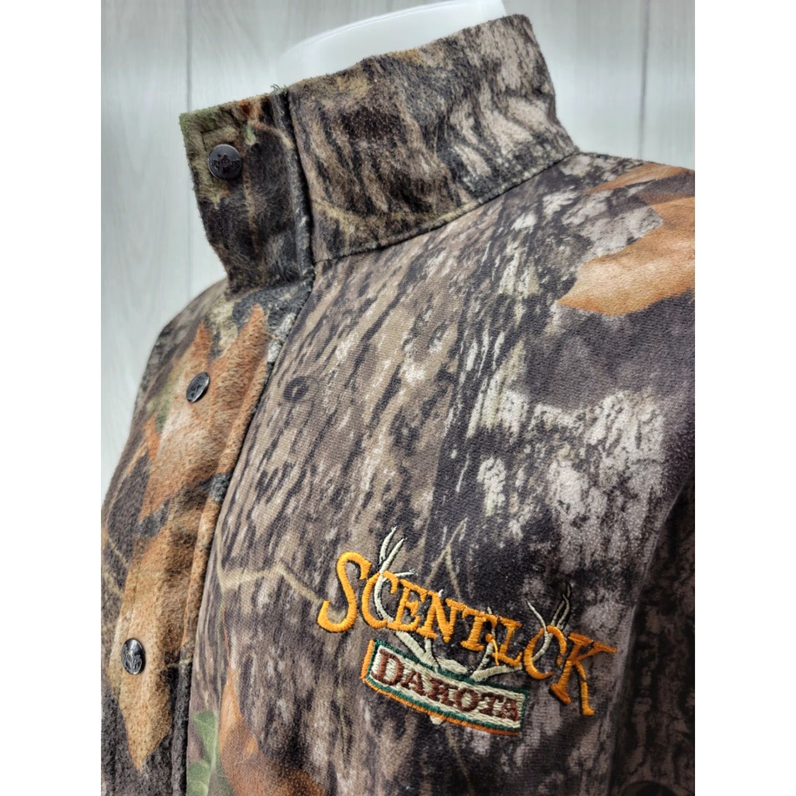 Vintage ScentLok Hunting Jacket Men’s XL Full Zip Mossy Oak Camouflage Hunt Shirt Size US XL / EU 56 / 4 - 3 Thumbnail