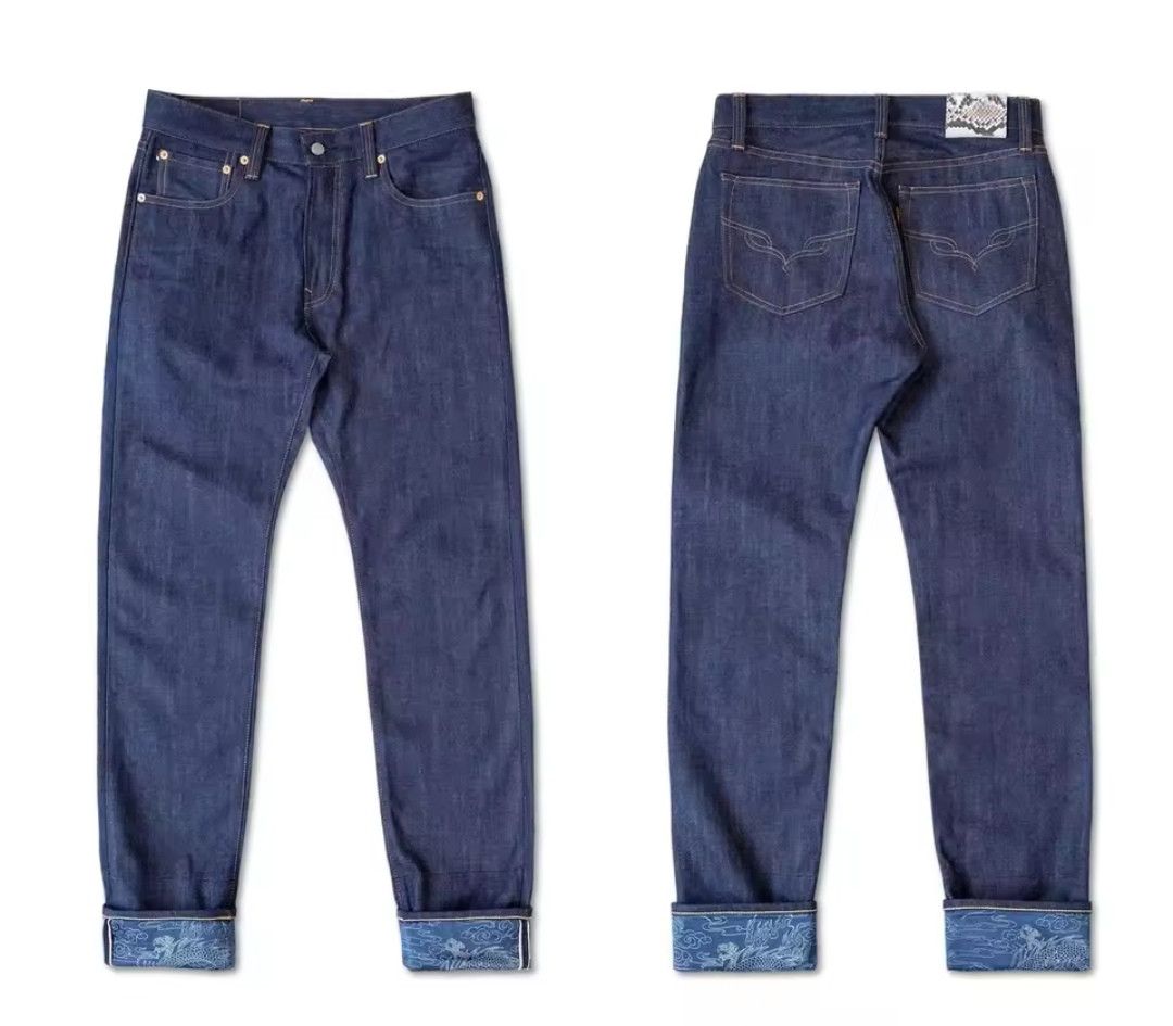 Designer × Japanese Brand 140z Natural Indigo Selvedge Denim Size US 32 / EU 48 - 5 Thumbnail