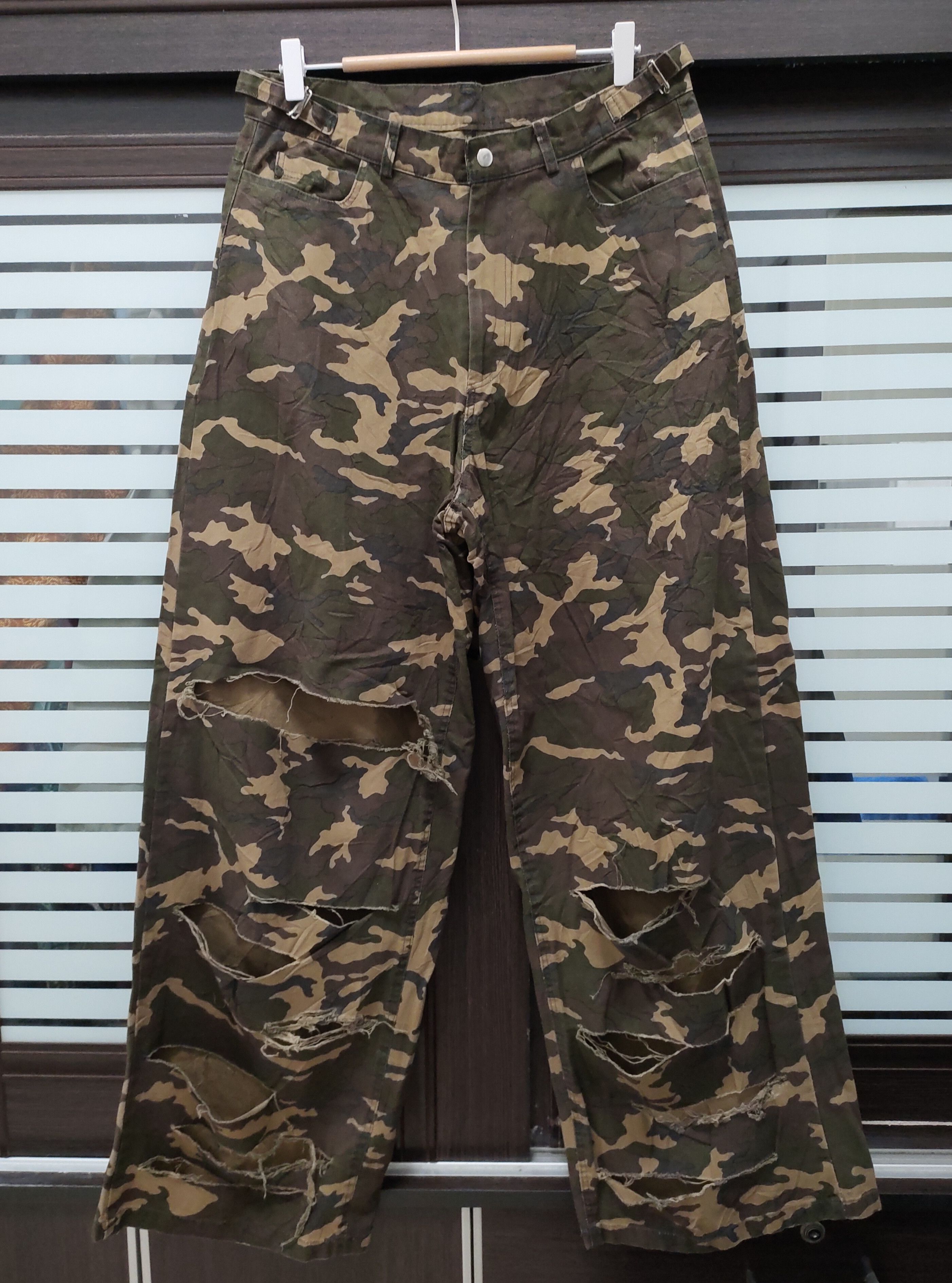 Seditionaries 💥Baggy Streetwear Distressed Army Pants💥 Size US 33 - 4 Thumbnail