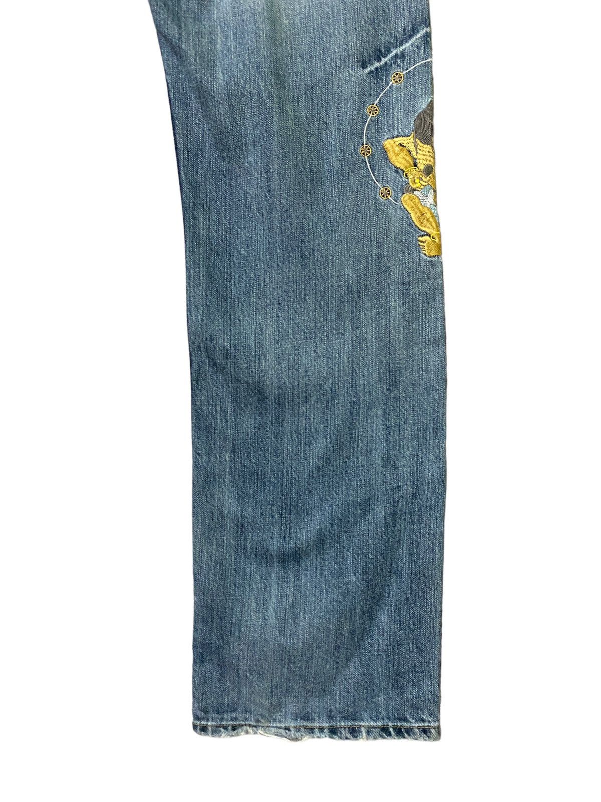 Japanese Brand × Vintage VINTAGE JAPAN DEVILS EMBROIDERED RARE DENIM JEANS Size US 27 - 13 Thumbnail