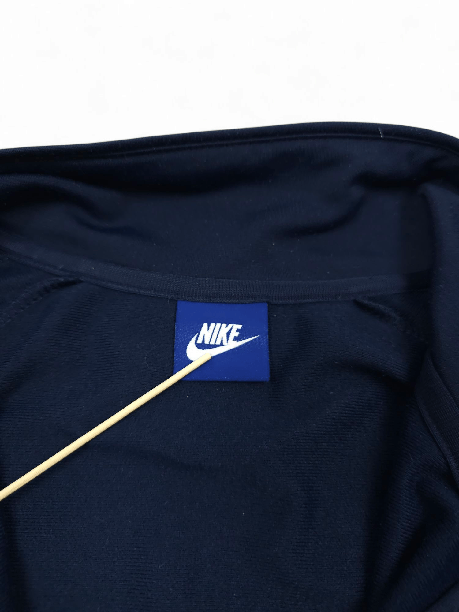 Nike 💎 Vintage Nike Navy Swoosh Logo Zip Up Sweatshirt Track Y2K Size US XL / EU 56 / 4 - 5 Thumbnail