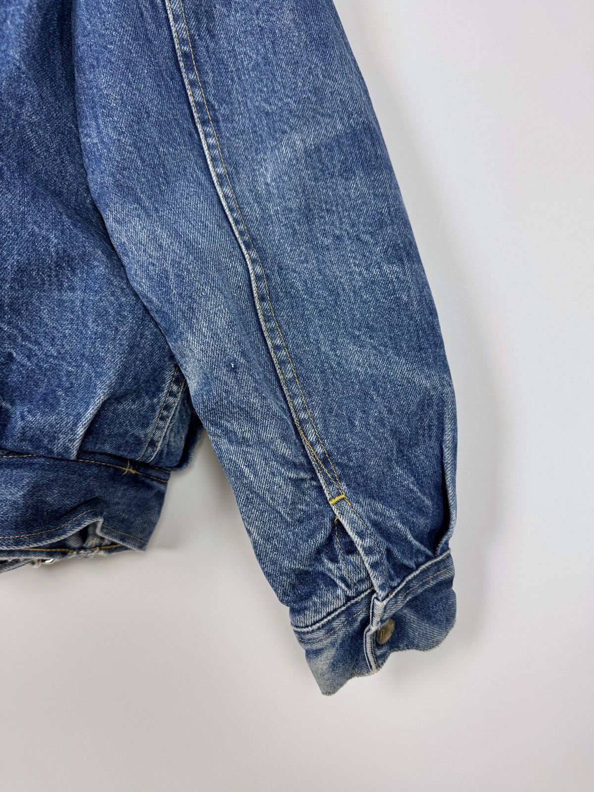 Lee 80’s Vintage Lee Roper Washed Denim Sherpa Jacket Size US L / EU 52-54 / 3 - 18 Thumbnail