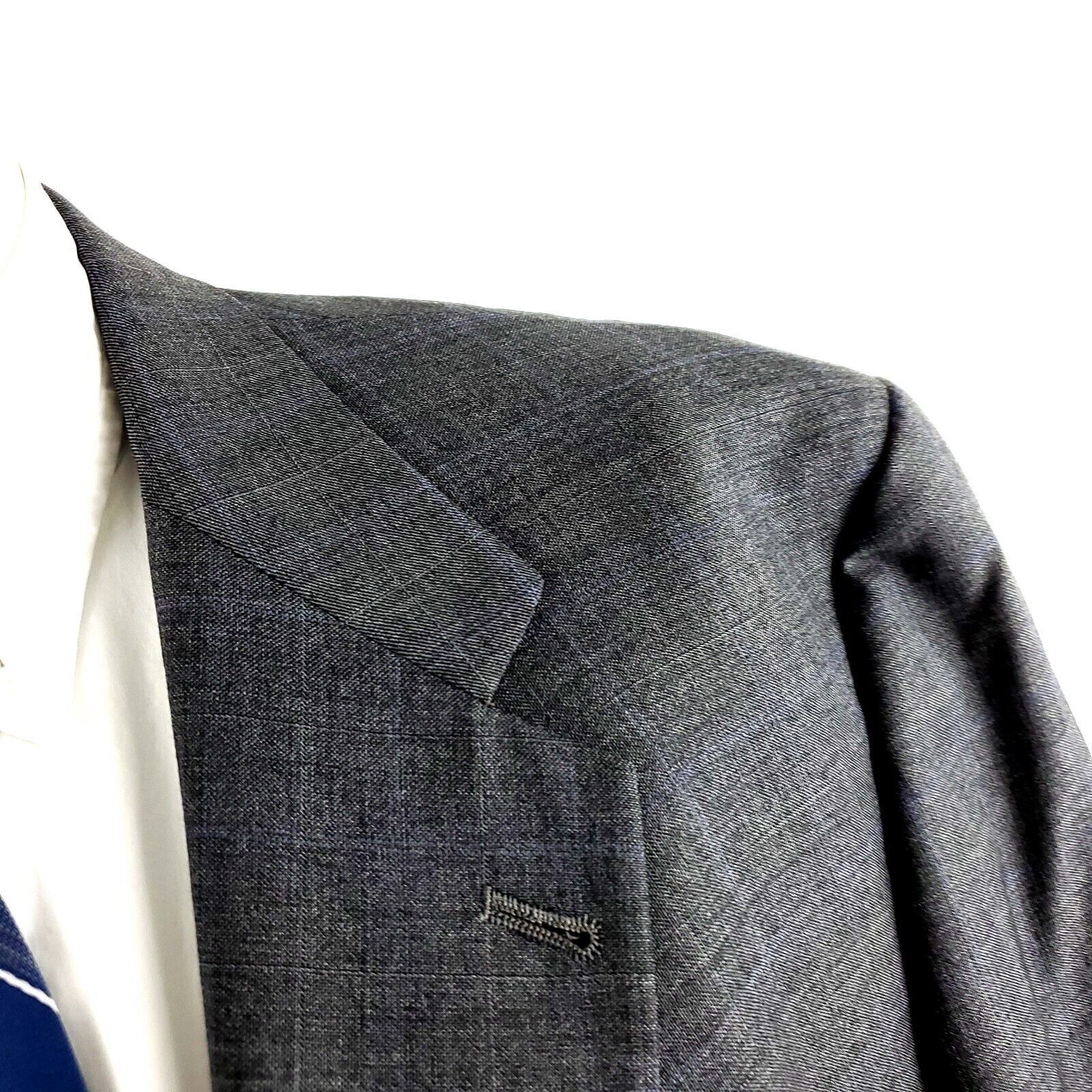 Hart Schaffner Marx Hart Schaffner Marx Wool Gold Trumpeter 2 Button Blazer 46L Size 46L - 2 Thumbnail