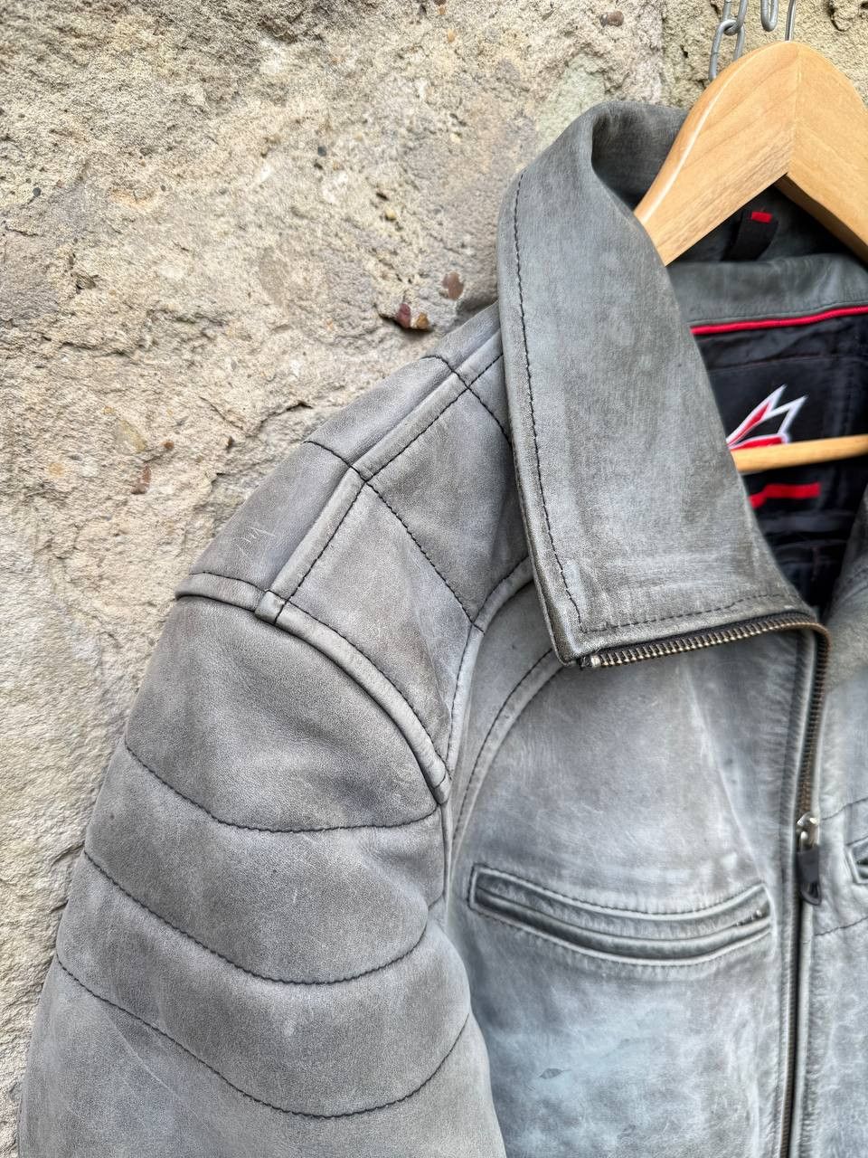 Hein Gericke Hein Gericke Distressed Moto Leather Biker Jacket Cafe Racer Size US L / EU 52-54 / 3 - 4 Thumbnail