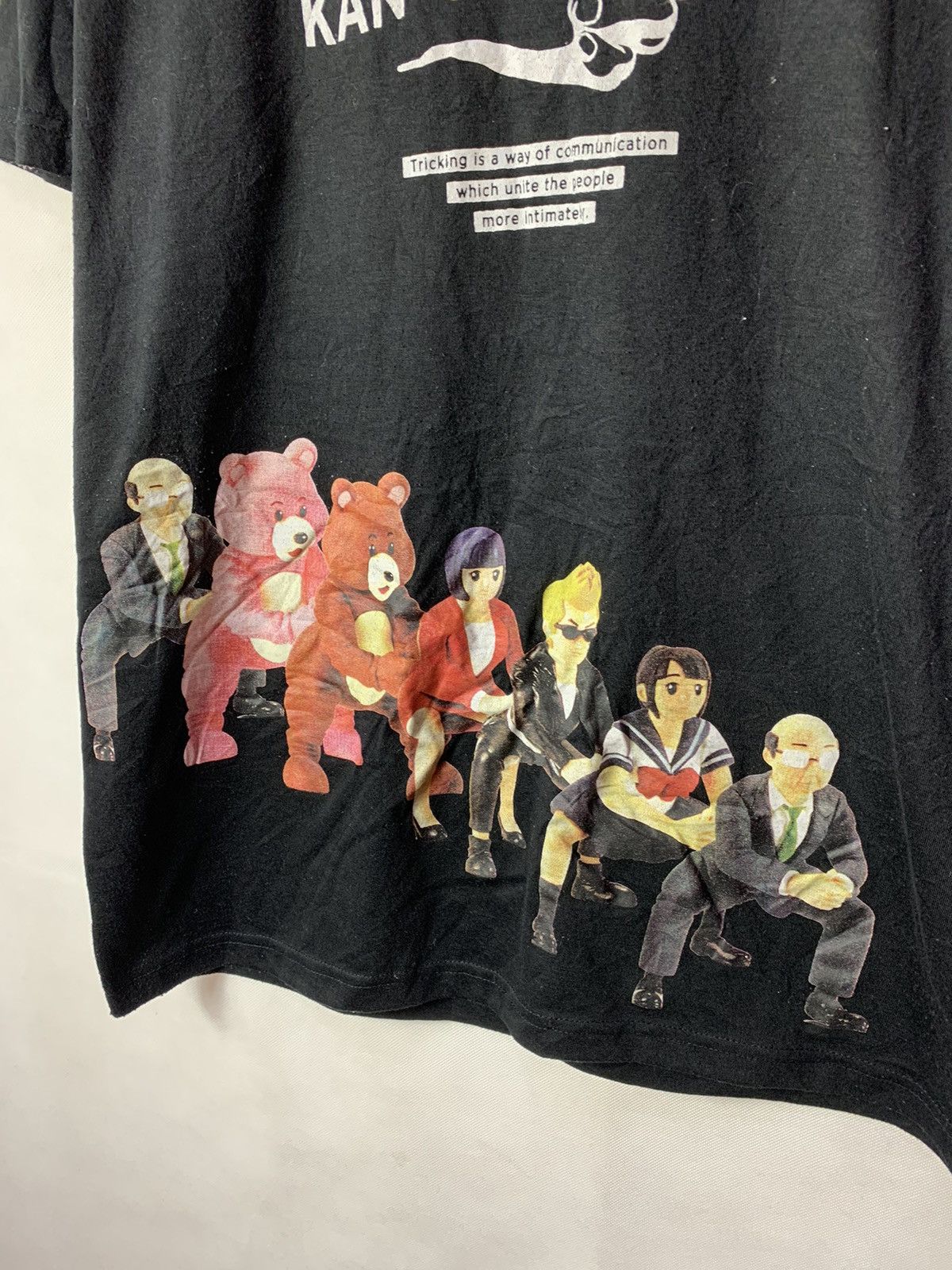 Japanese Brand RARE! Kancho Japanese Cartoon Panda Ana Funny Parody Tee Size US L / EU 52-54 / 3 - 3 Thumbnail