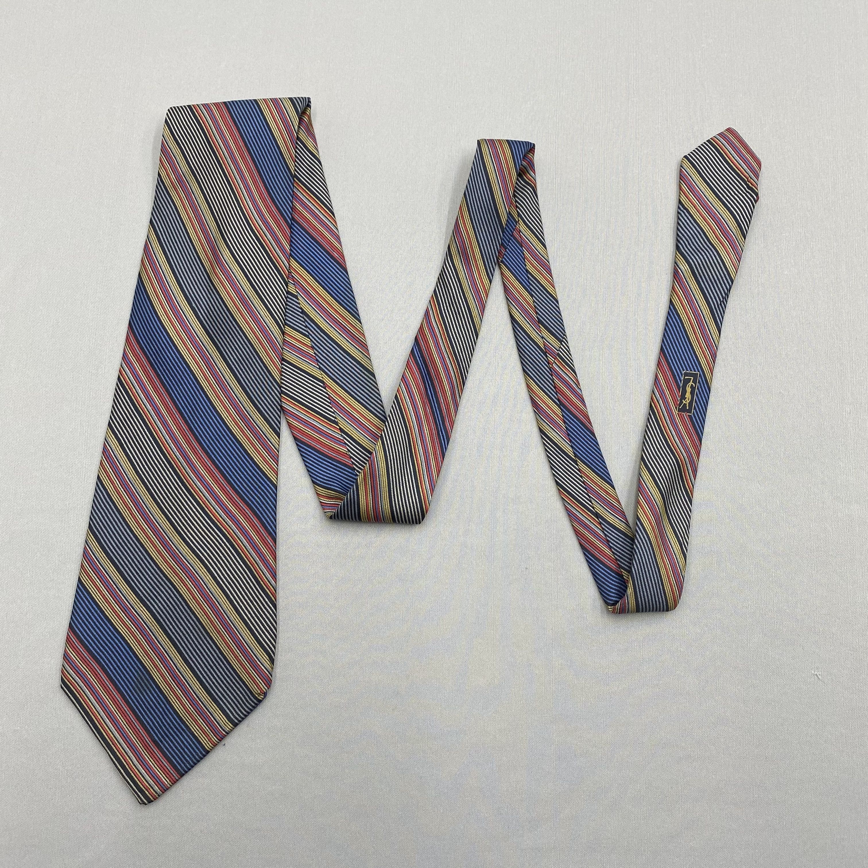 Japanese Brand Vintage Yves Saint Laurent SILK Necktie Cravate Pure Silk Size ONE SIZE - 5 Thumbnail