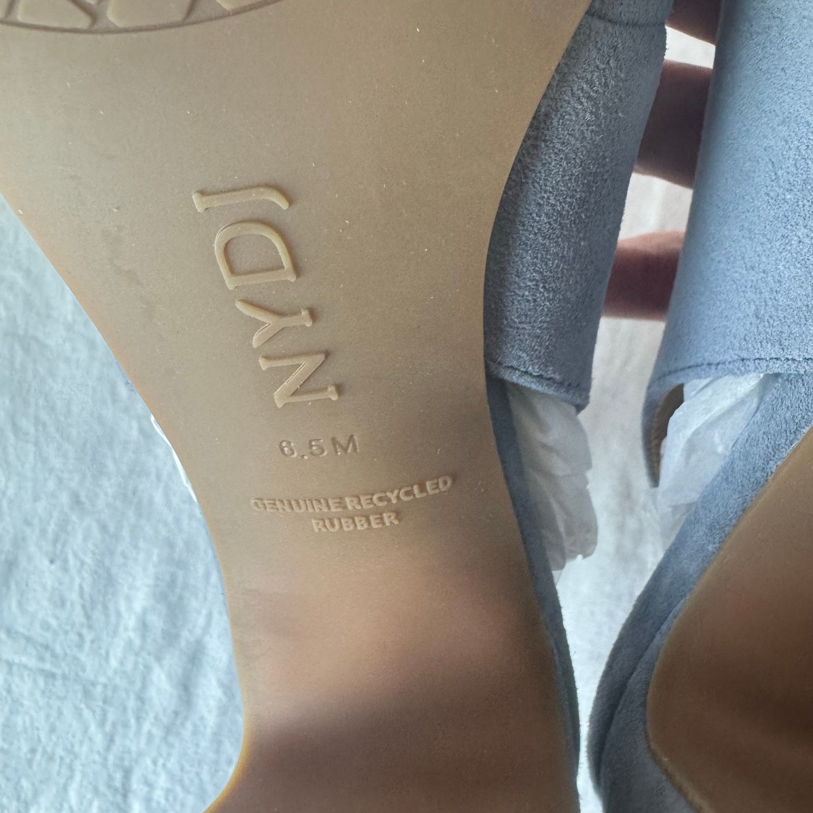 NYDJ NIB NYDJ $139 Women's Suede Leather Slingback Pump 6.5 Blue Size US 6.5 / IT 36.5 - 8 Thumbnail